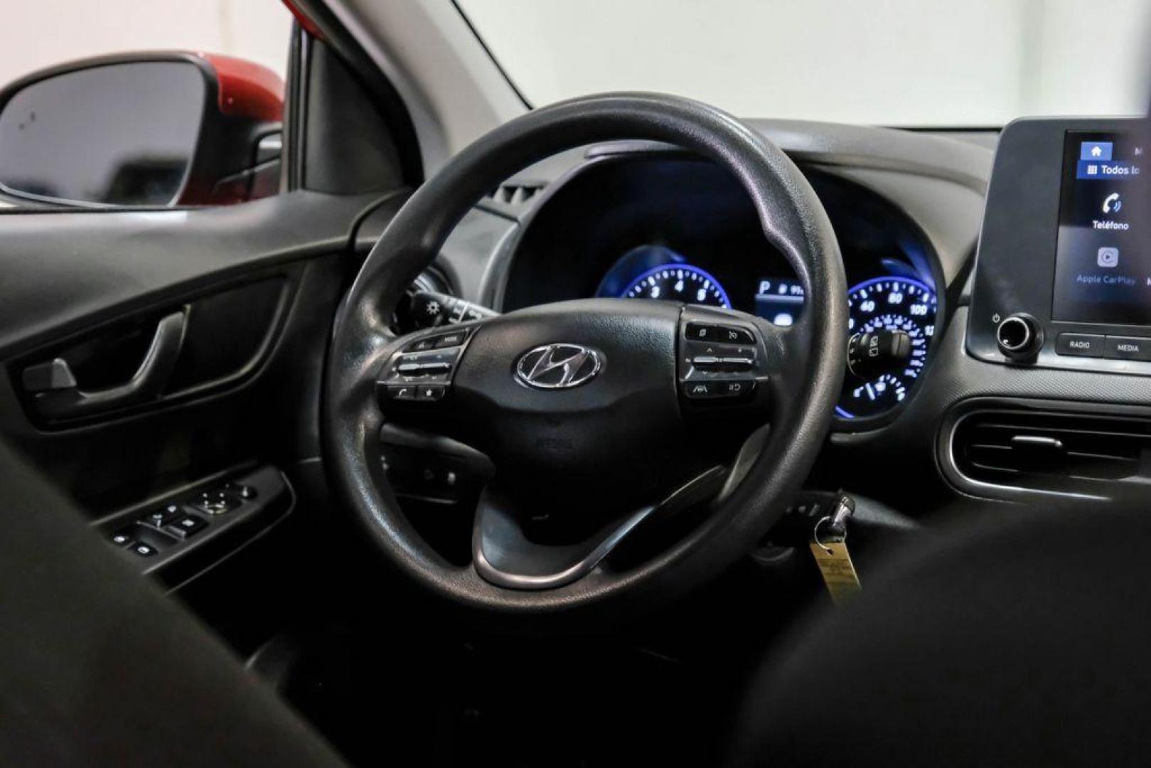 2023 Red /Black Hyundai Kona SE (KM8K22AB3PU) with an 2.0L I4 DOHC Dual CVVT engine, CVT transmission, located at 15300 Midway Rd., Addison, TX, 75001, (972) 702-0011, 32.958321, -96.838074 - Photo#14