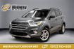 2018 Magnetic Metallic /Charcoal Black Ford Escape SEL (1FMCU9H92JU) with an EcoBoost 2.0L I4 GTDi DOHC Turbocharged VCT engine, Automatic transmission, located at 15300 Midway Rd., Addison, TX, 75001, (972) 702-0011, 32.958321, -96.838074 - Photo#0