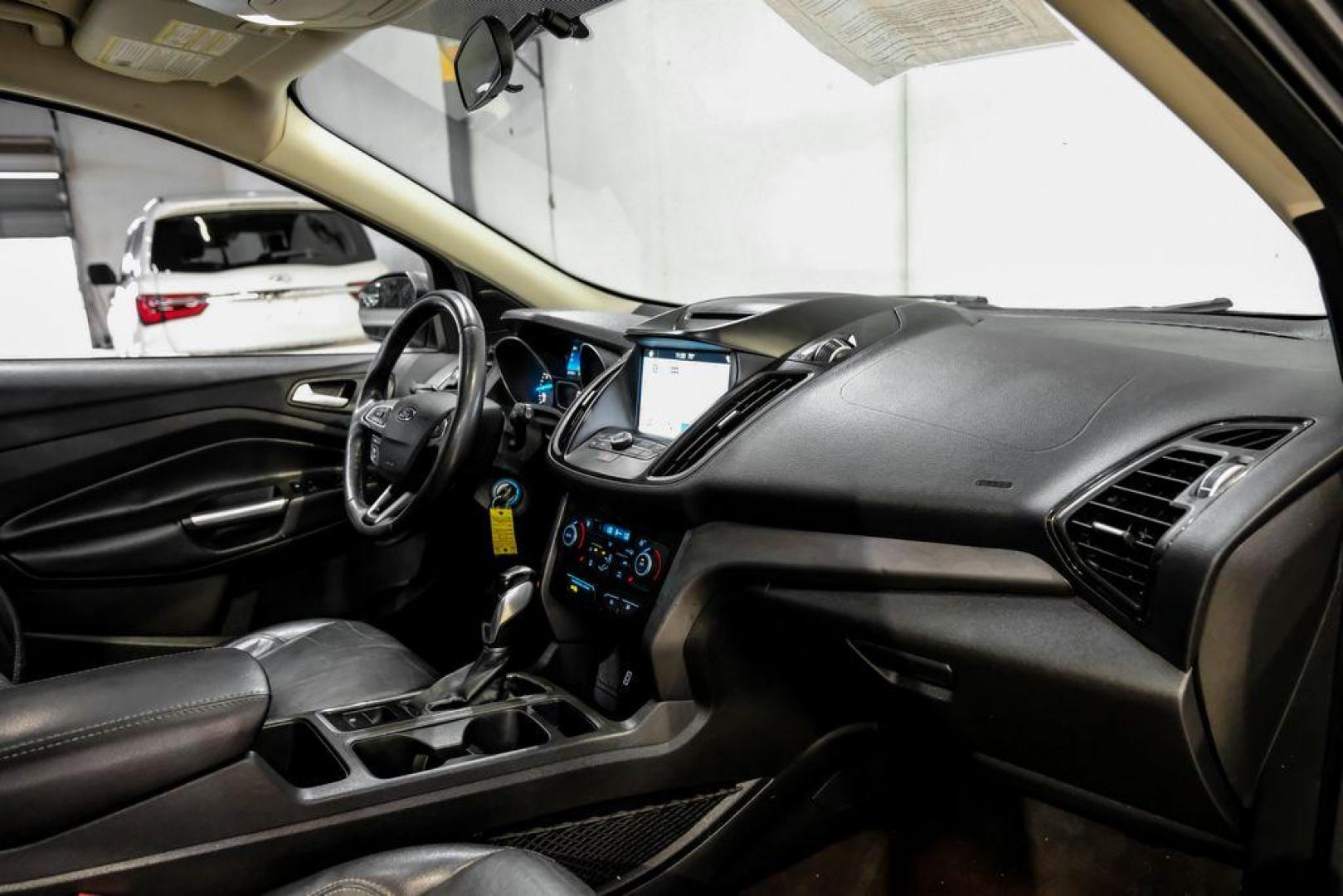 2018 Magnetic Metallic /Charcoal Black Ford Escape SEL (1FMCU9H92JU) with an EcoBoost 2.0L I4 GTDi DOHC Turbocharged VCT engine, Automatic transmission, located at 15300 Midway Rd., Addison, TX, 75001, (972) 702-0011, 32.958321, -96.838074 - Photo#13