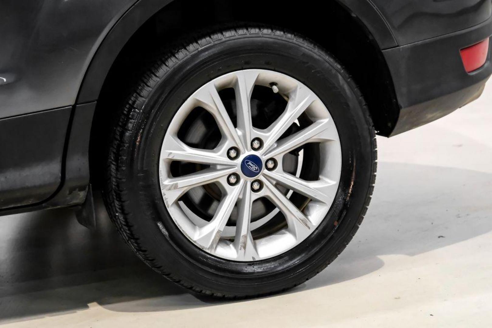 2018 Magnetic Metallic /Charcoal Black Ford Escape SEL (1FMCU9H92JU) with an EcoBoost 2.0L I4 GTDi DOHC Turbocharged VCT engine, Automatic transmission, located at 15300 Midway Rd., Addison, TX, 75001, (972) 702-0011, 32.958321, -96.838074 - Photo#54