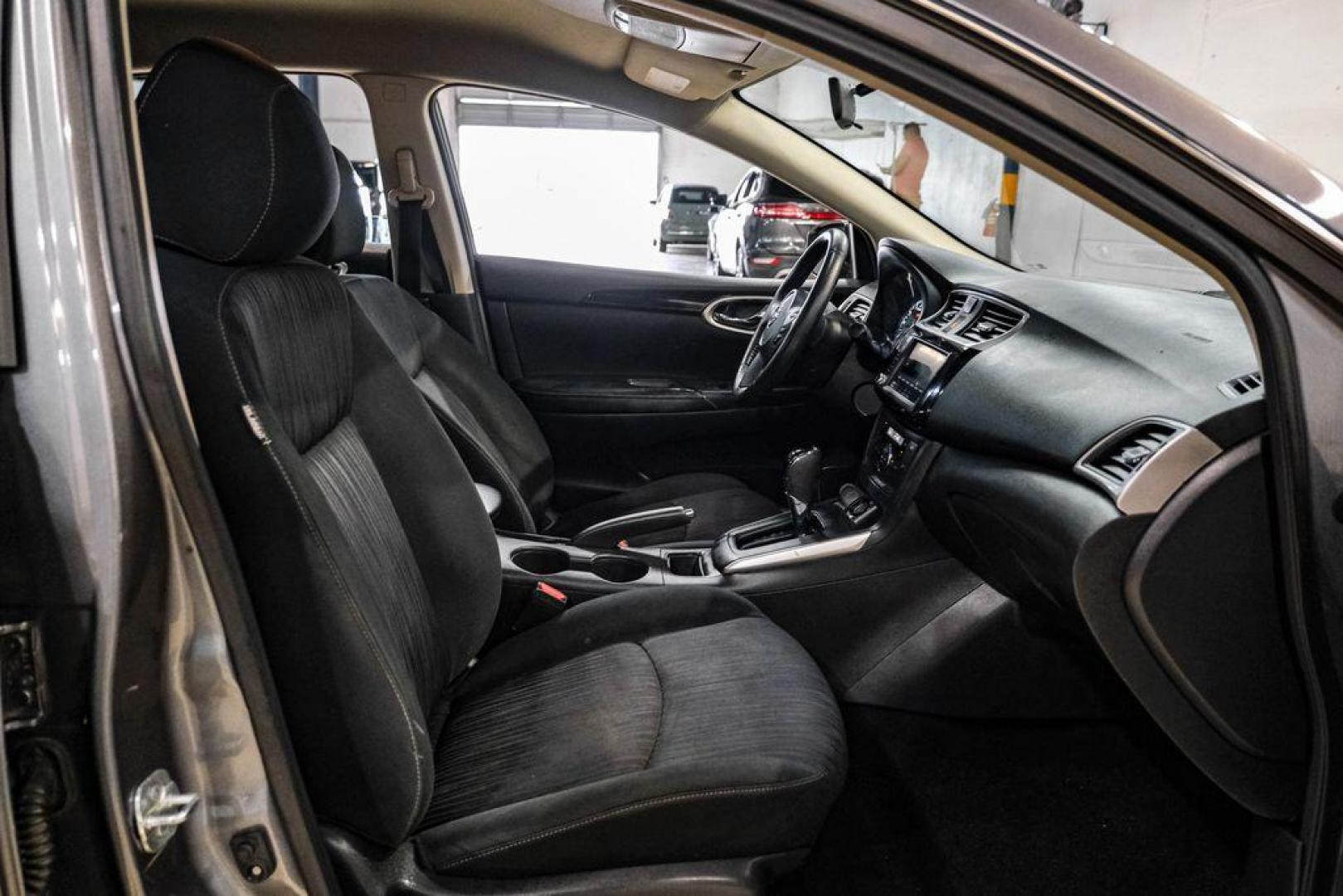 2019 Gun Metallic /Charcoal Nissan Sentra SV (3N1AB7AP7KY) with an 1.8L 4-Cylinder DOHC 16V engine, CVT transmission, located at 15300 Midway Rd., Addison, TX, 75001, (972) 702-0011, 32.958321, -96.838074 - Photo#32