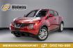 2013 Cayenne Red /Black Nissan Juke SV (JN8AF5MRXDT) with an 1.6L I4 DOHC 16V engine, CVT transmission, located at 15300 Midway Rd., Addison, TX, 75001, (972) 702-0011, 32.958321, -96.838074 - Photo#0
