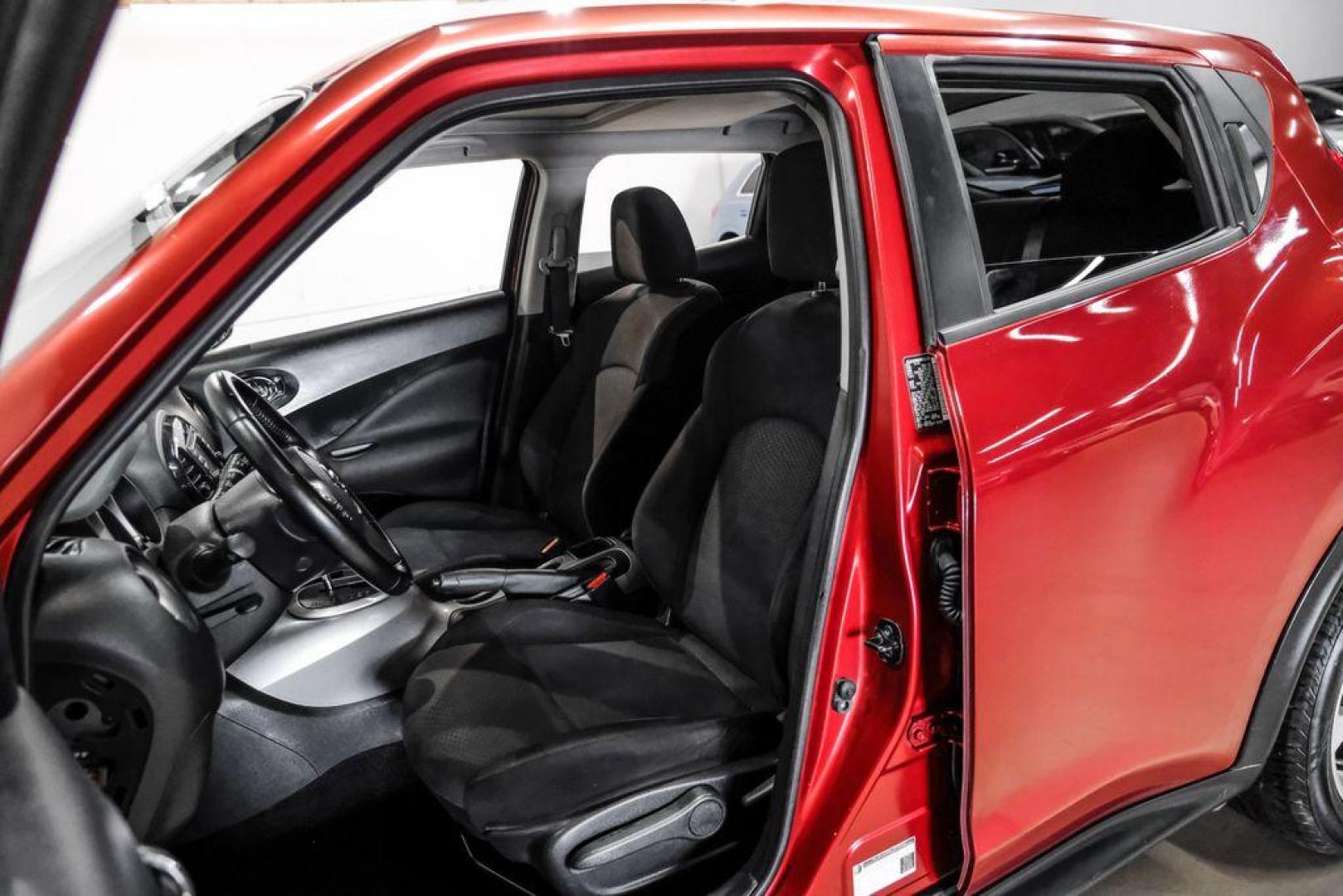 2013 Cayenne Red /Black Nissan Juke SV (JN8AF5MRXDT) with an 1.6L I4 DOHC 16V engine, CVT transmission, located at 15300 Midway Rd., Addison, TX, 75001, (972) 702-0011, 32.958321, -96.838074 - Photo#24