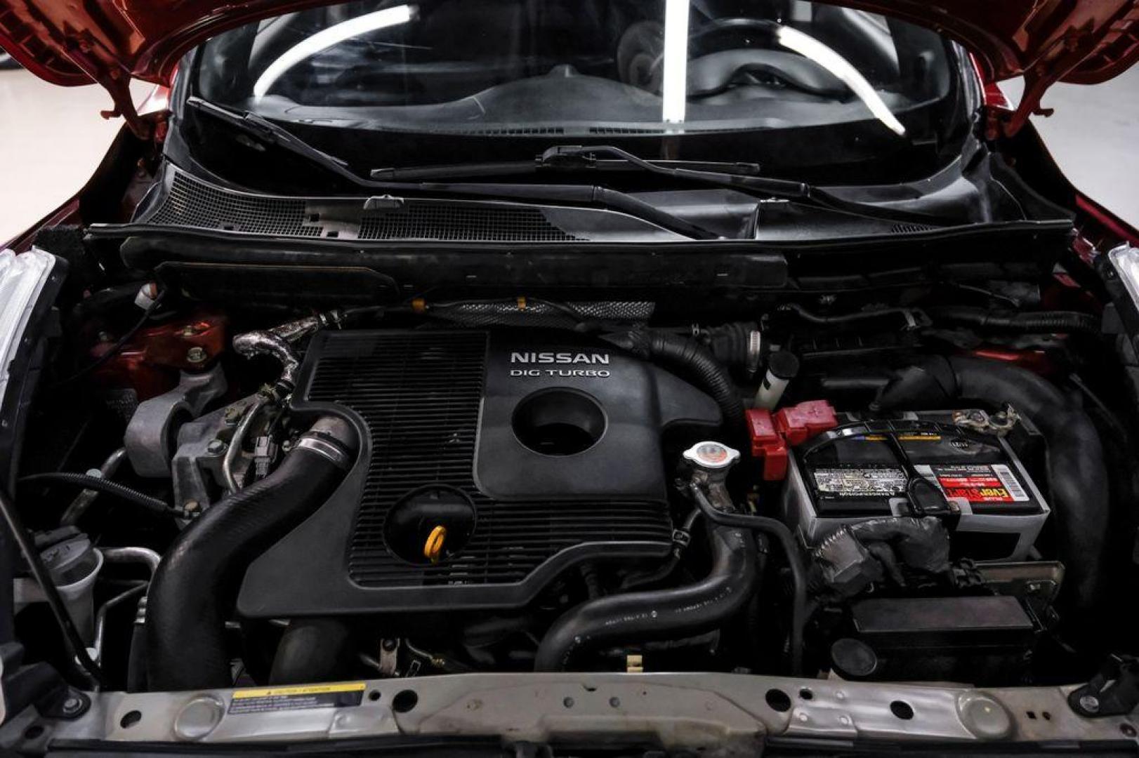 2013 Cayenne Red /Black Nissan Juke SV (JN8AF5MRXDT) with an 1.6L I4 DOHC 16V engine, CVT transmission, located at 15300 Midway Rd., Addison, TX, 75001, (972) 702-0011, 32.958321, -96.838074 - Photo#43