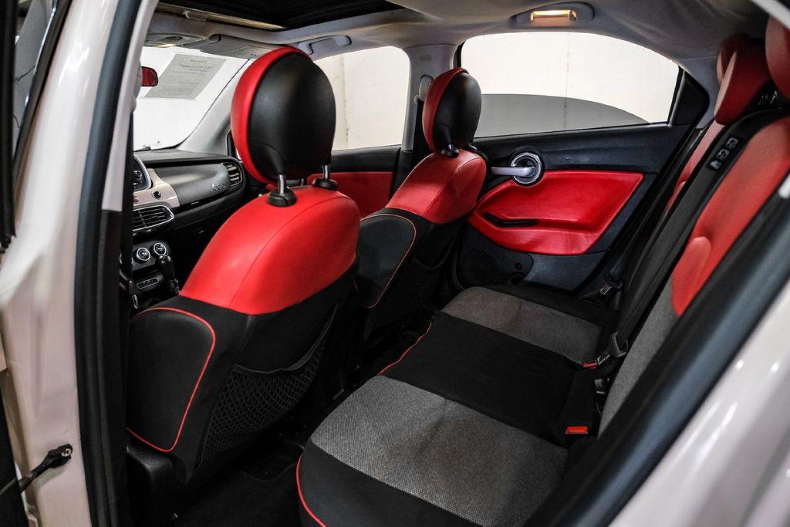 2016 Grigio /Black/Red Fiat 500X Easy (ZFBCFXBT2GP) with an 2.4L I4 MultiAir engine, Automatic transmission, located at 15300 Midway Rd., Addison, TX, 75001, (972) 702-0011, 32.958321, -96.838074 - Photo#36