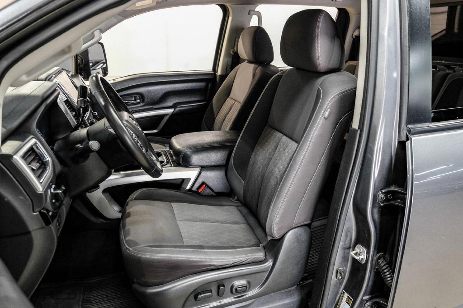 2021 Gun Metallic /Black Nissan Titan SV (1N6AA1ED4MN) with an 5.6L V8 DOHC 32V 400hp engine, Automatic transmission, located at 15300 Midway Rd., Addison, TX, 75001, (972) 702-0011, 32.958321, -96.838074 - Photo#26