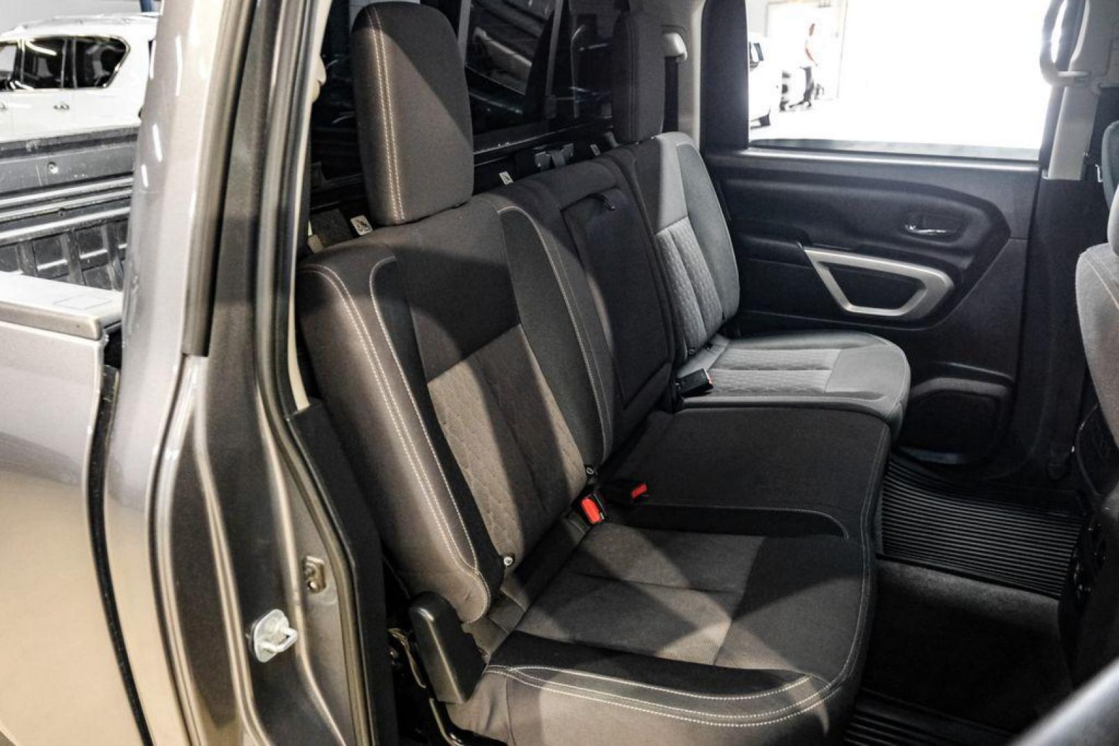 2021 Gun Metallic /Black Nissan Titan SV (1N6AA1ED4MN) with an 5.6L V8 DOHC 32V 400hp engine, Automatic transmission, located at 15300 Midway Rd., Addison, TX, 75001, (972) 702-0011, 32.958321, -96.838074 - Photo#30