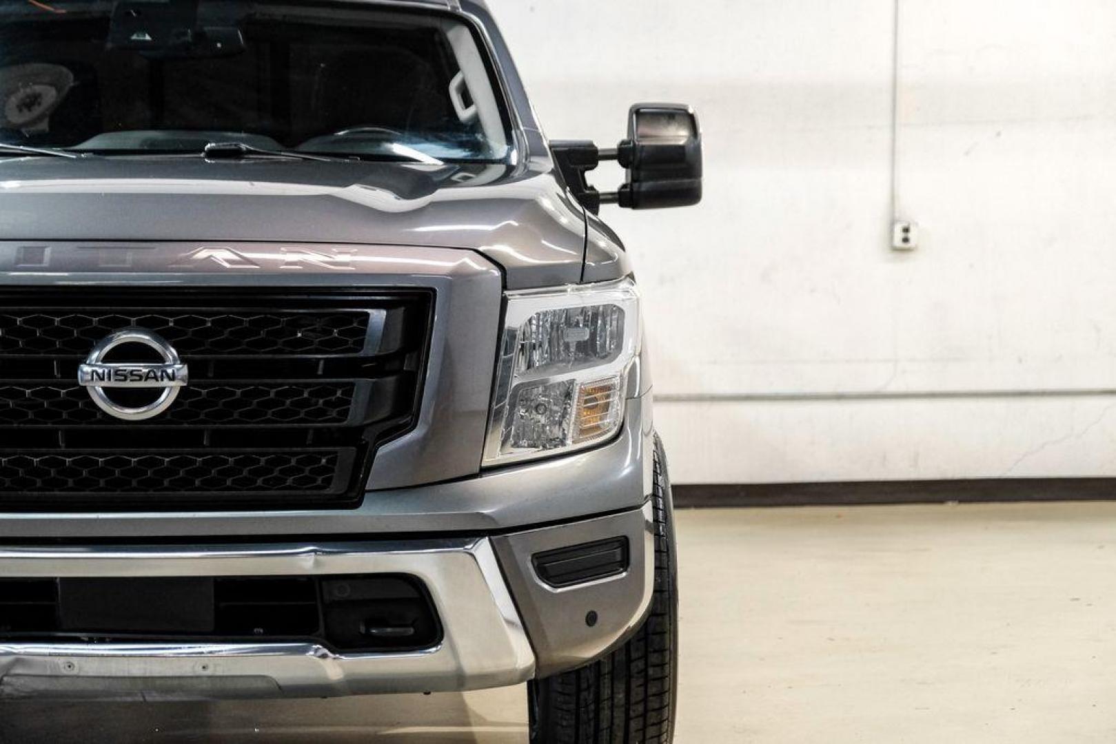 2021 Gun Metallic /Black Nissan Titan SV (1N6AA1ED4MN) with an 5.6L V8 DOHC 32V 400hp engine, Automatic transmission, located at 15300 Midway Rd., Addison, TX, 75001, (972) 702-0011, 32.958321, -96.838074 - Photo#41