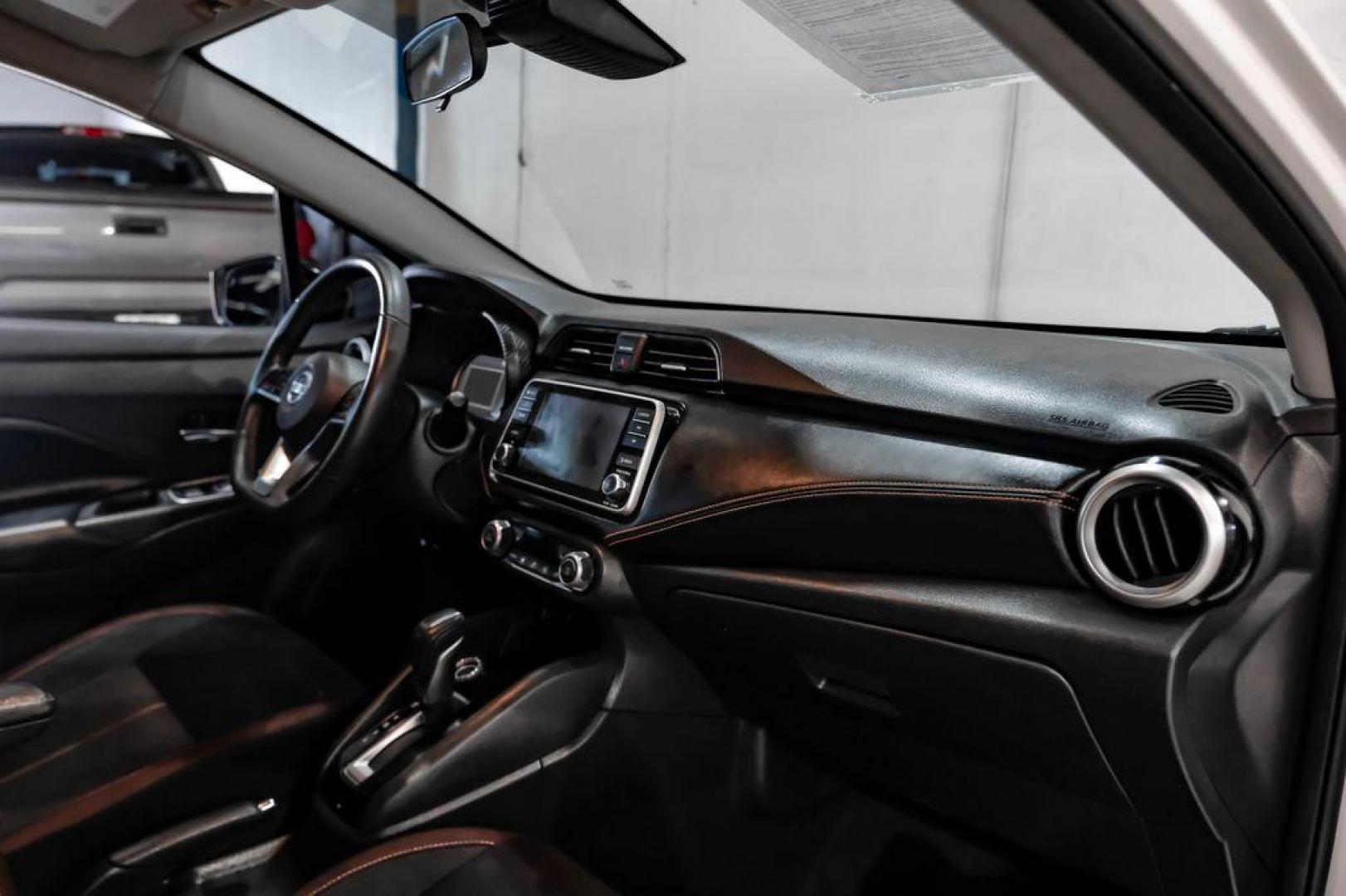2020 Aspen White /Sport Interior Nissan Versa 1.6 SR (3N1CN8FV3LL) with an 1.6L 4-Cylinder DOHC 16V engine, CVT transmission, located at 15300 Midway Rd., Addison, TX, 75001, (972) 702-0011, 32.958321, -96.838074 - Photo#13