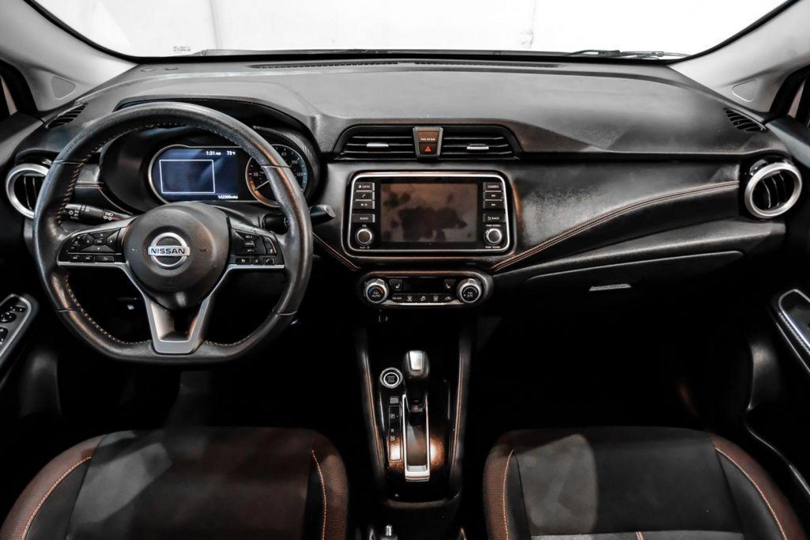 2020 Aspen White /Sport Interior Nissan Versa 1.6 SR (3N1CN8FV3LL) with an 1.6L 4-Cylinder DOHC 16V engine, CVT transmission, located at 15300 Midway Rd., Addison, TX, 75001, (972) 702-0011, 32.958321, -96.838074 - Photo#14