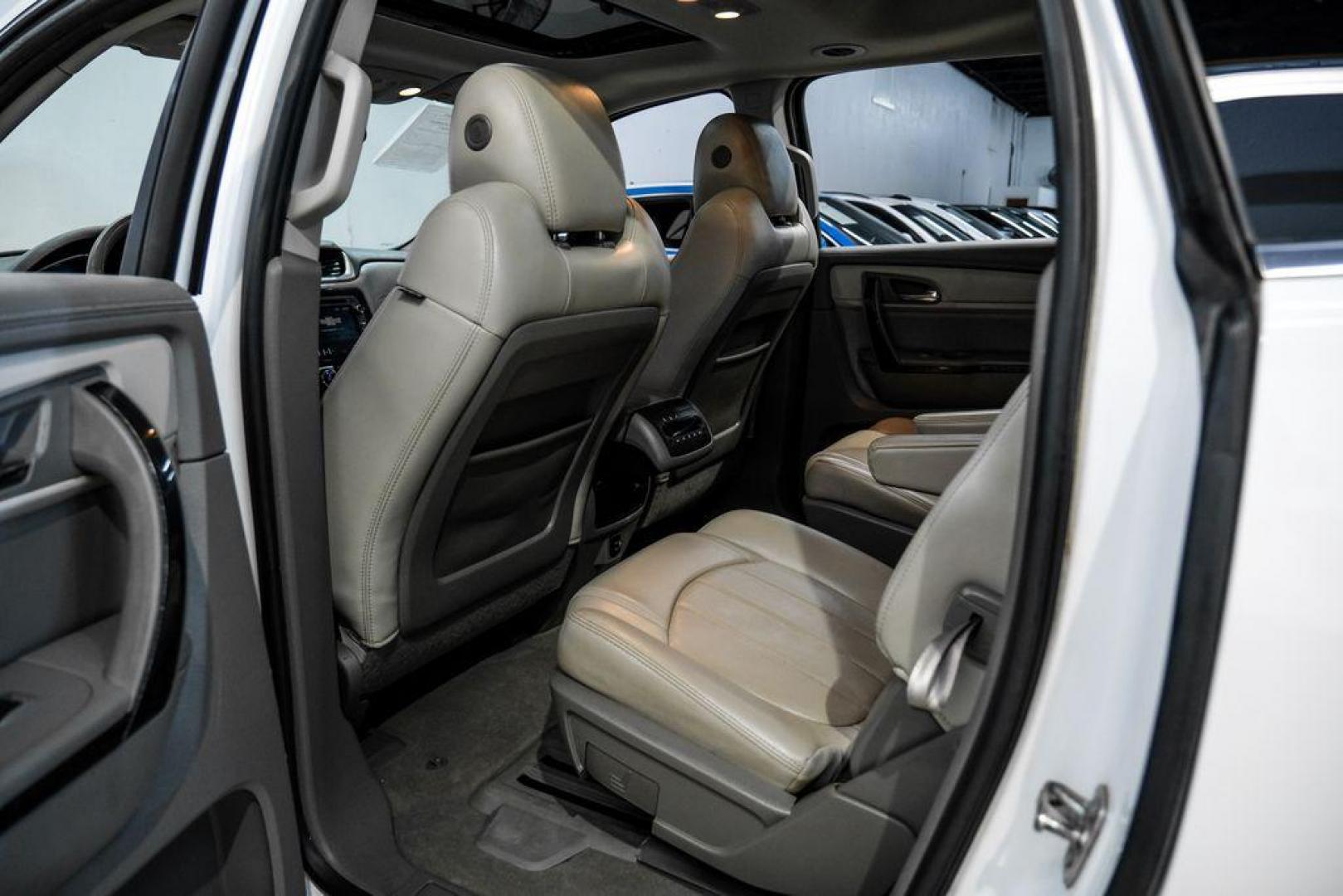 2017 Summit White /Dark Titanium/Light Titanium Chevrolet Traverse Premier (1GNKRJKD3HJ) with an 3.6L V6 SIDI engine, Automatic transmission, located at 15300 Midway Rd., Addison, TX, 75001, (972) 702-0011, 32.958321, -96.838074 - Photo#36