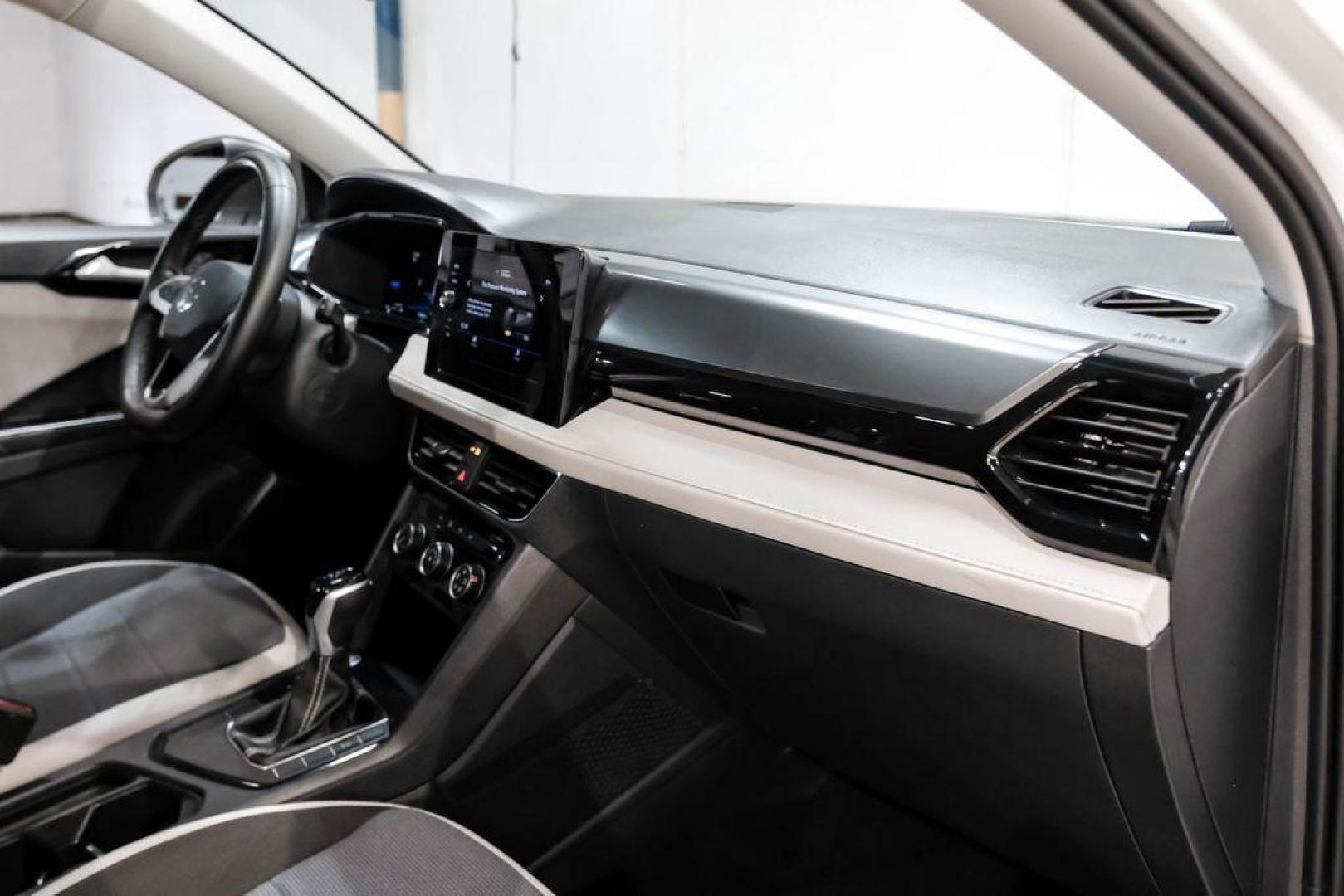 2025 Pure White /Black/White Volkswagen Taos 1.5T S (3VV5C7B2XSM) with an 1.5L I4 Turbocharged DOHC 16V LEV3-SULEV30 174hp engine, Automatic transmission, located at 15300 Midway Rd., Addison, TX, 75001, (972) 702-0011, 32.958321, -96.838074 - Photo#13