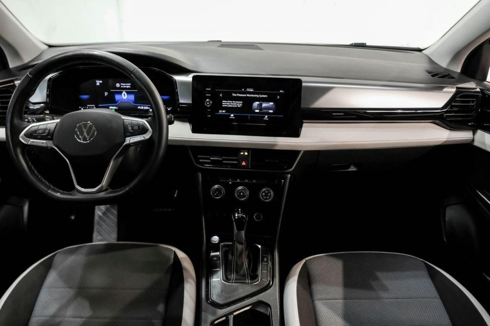 2025 Pure White /Black/White Volkswagen Taos 1.5T S (3VV5C7B2XSM) with an 1.5L I4 Turbocharged DOHC 16V LEV3-SULEV30 174hp engine, Automatic transmission, located at 15300 Midway Rd., Addison, TX, 75001, (972) 702-0011, 32.958321, -96.838074 - Photo#15