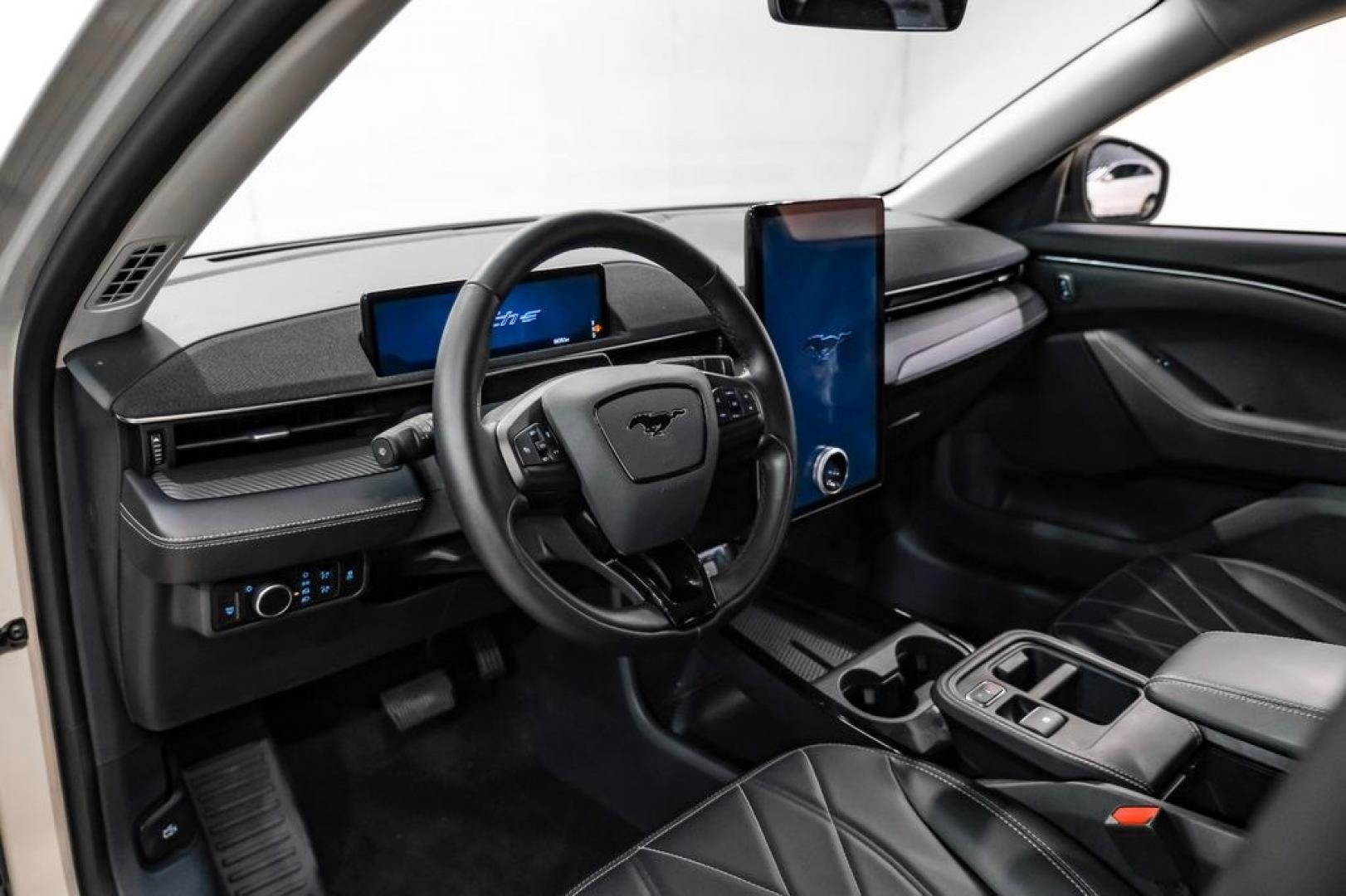2025 Desert Sand /Black Onyx Ford Mustang Mach-E Select (3FMTK1R46SM) with an Electric Motor engine, Automatic transmission, located at 15300 Midway Rd., Addison, TX, 75001, (972) 702-0011, 32.958321, -96.838074 - Photo#2