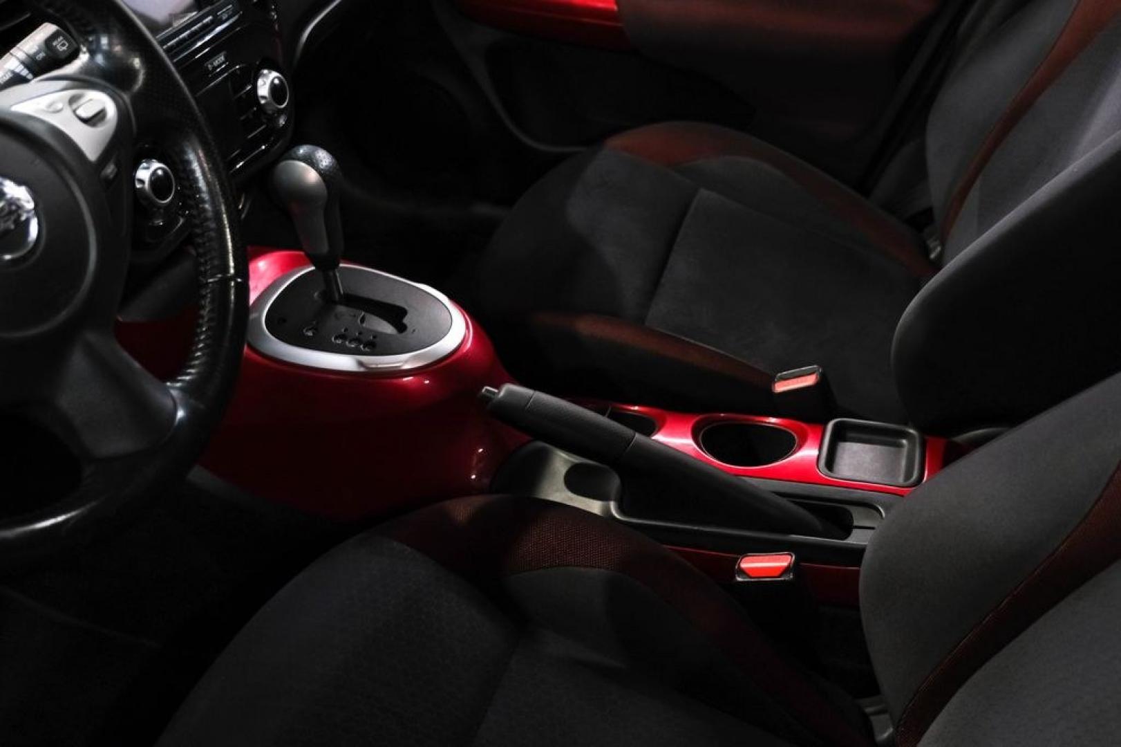2012 Cayenne Red /Black/Red Nissan Juke SV (JN8AF5MV2CT) with an 1.6L I4 DOHC 16V engine, CVT transmission, located at 15300 Midway Rd., Addison, TX, 75001, (972) 702-0011, 32.958321, -96.838074 - Photo#26
