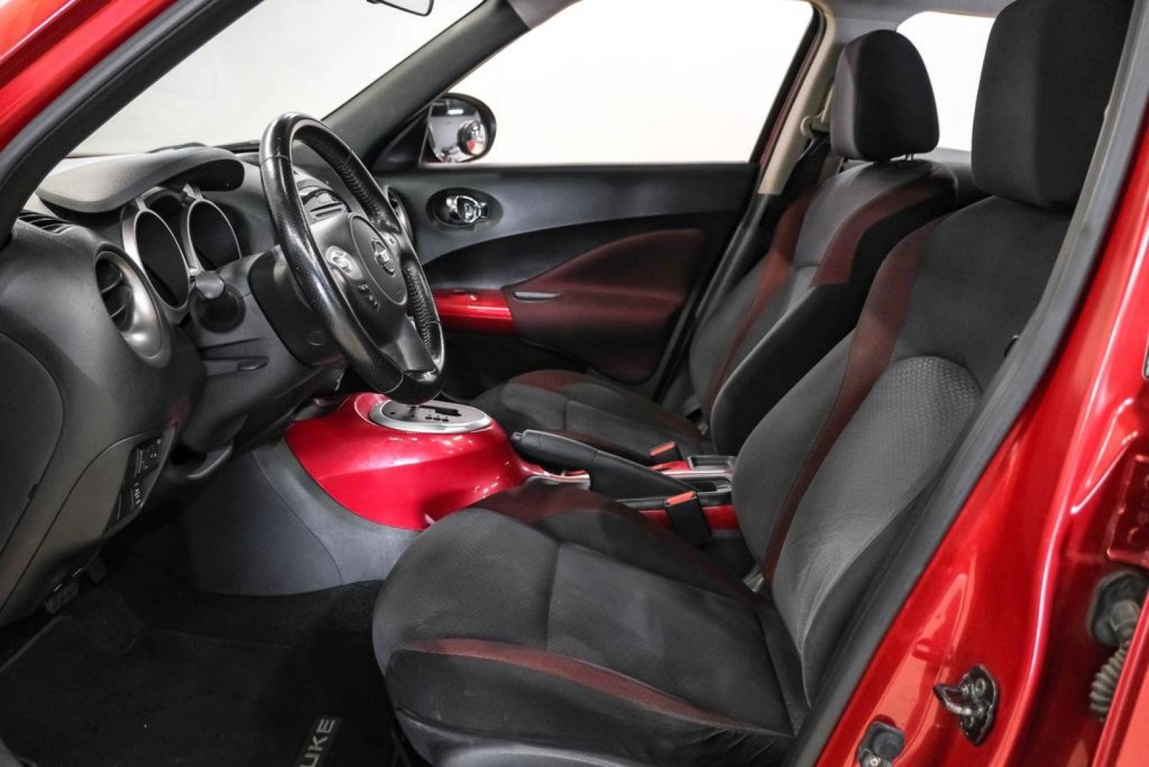 2012 Cayenne Red /Black/Red Nissan Juke SV (JN8AF5MV2CT) with an 1.6L I4 DOHC 16V engine, CVT transmission, located at 15300 Midway Rd., Addison, TX, 75001, (972) 702-0011, 32.958321, -96.838074 - Photo#31