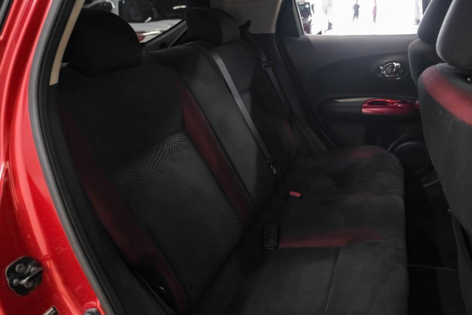 2012 Cayenne Red /Black/Red Nissan Juke SV (JN8AF5MV2CT) with an 1.6L I4 DOHC 16V engine, CVT transmission, located at 15300 Midway Rd., Addison, TX, 75001, (972) 702-0011, 32.958321, -96.838074 - Photo#35