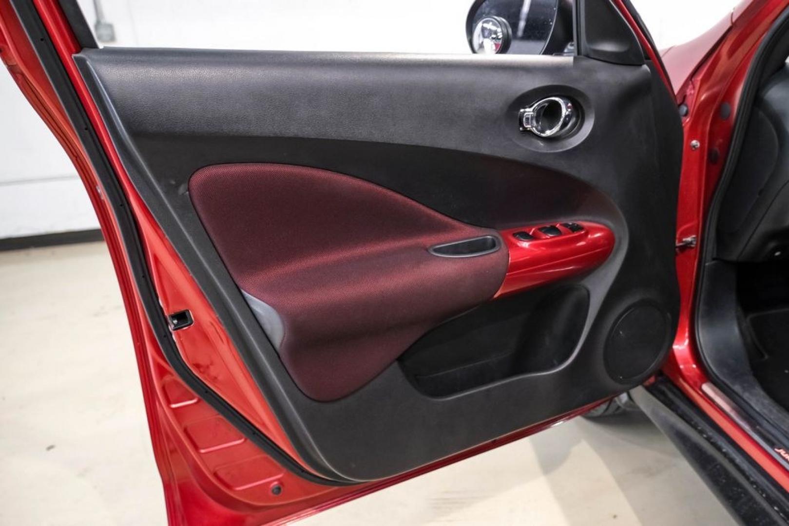 2012 Cayenne Red /Black/Red Nissan Juke SV (JN8AF5MV2CT) with an 1.6L I4 DOHC 16V engine, CVT transmission, located at 15300 Midway Rd., Addison, TX, 75001, (972) 702-0011, 32.958321, -96.838074 - Photo#41