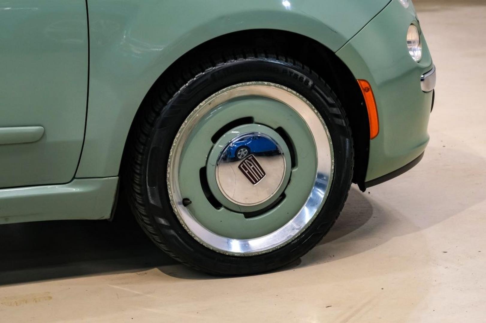 2015 Light Green /Ivory Fiat 500c Lounge (3C3CFFER4FT) with an 1.4L I4 16V MultiAir engine, Automatic transmission, located at 15300 Midway Rd., Addison, TX, 75001, (972) 702-0011, 32.958321, -96.838074 - Photo#45