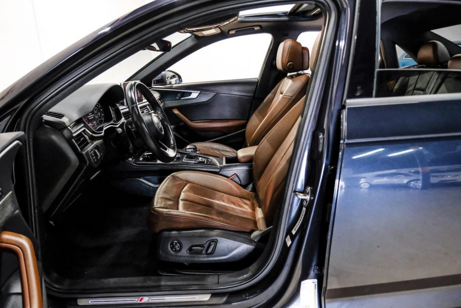 2017 Moonlight Blue /Nougat Brown/Black Audi A4 2.0T Season of Audi ultra Premium (WAUKMAF45HN) with an 2.0L I4 TFSI DOHC engine, Automatic transmission, located at 15300 Midway Rd., Addison, TX, 75001, (972) 702-0011, 32.958321, -96.838074 - Photo#3