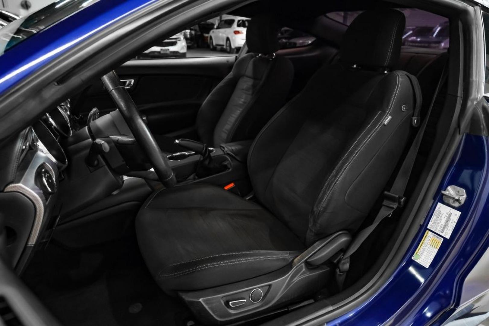 2016 Blue Metallic /Ebony Ford Mustang EcoBoost (1FA6P8TH7G5) with an EcoBoost 2.3L I4 GTDi DOHC Turbocharged VCT engine, Manual transmission, located at 15300 Midway Rd., Addison, TX, 75001, (972) 702-0011, 32.958321, -96.838074 - Photo#32