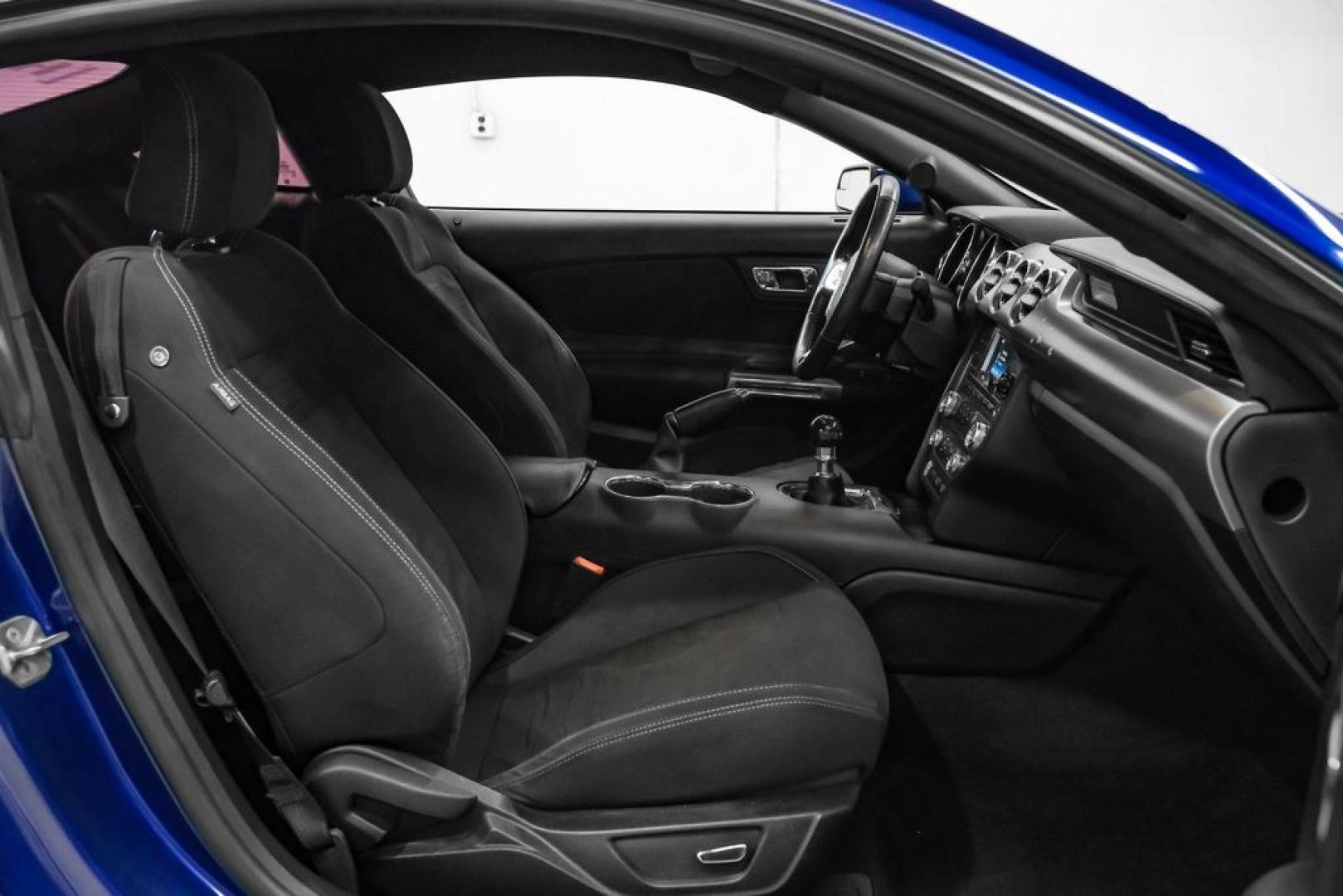 2016 Blue Metallic /Ebony Ford Mustang EcoBoost (1FA6P8TH7G5) with an EcoBoost 2.3L I4 GTDi DOHC Turbocharged VCT engine, Manual transmission, located at 15300 Midway Rd., Addison, TX, 75001, (972) 702-0011, 32.958321, -96.838074 - Photo#33