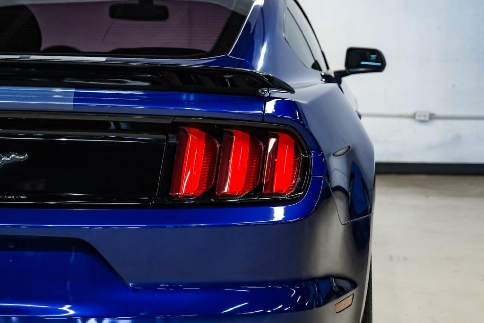 2016 Blue Metallic /Ebony Ford Mustang EcoBoost (1FA6P8TH7G5) with an EcoBoost 2.3L I4 GTDi DOHC Turbocharged VCT engine, Manual transmission, located at 15300 Midway Rd., Addison, TX, 75001, (972) 702-0011, 32.958321, -96.838074 - Photo#41