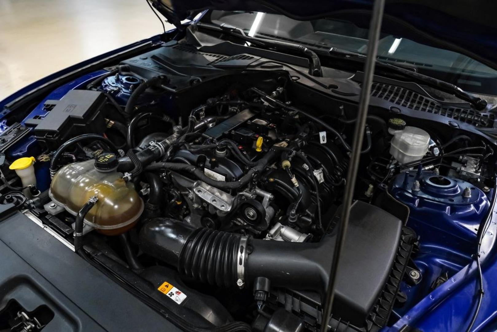 2016 Blue Metallic /Ebony Ford Mustang EcoBoost (1FA6P8TH7G5) with an EcoBoost 2.3L I4 GTDi DOHC Turbocharged VCT engine, Manual transmission, located at 15300 Midway Rd., Addison, TX, 75001, (972) 702-0011, 32.958321, -96.838074 - Photo#42