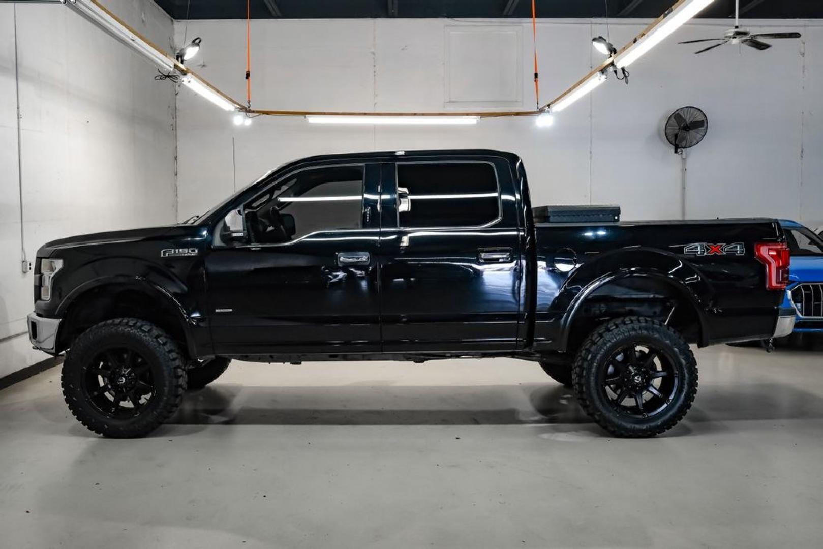 2017 Shadow Black /Black Ford F-150 Lariat (1FTEW1EG7HF) with an 3.5L V6 engine, Automatic transmission, located at 15300 Midway Rd., Addison, TX, 75001, (972) 702-0011, 32.958321, -96.838074 - Photo#14