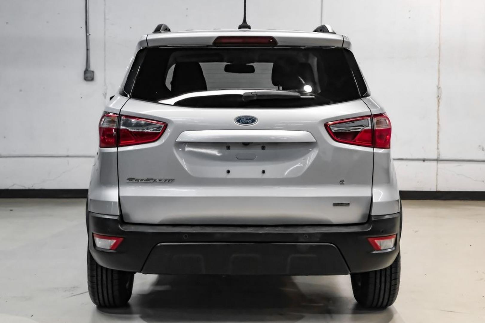 2018 Silver Metallic /Black Ford EcoSport SE (MAJ3P1TE9JC) with an EcoBoost 1.0L I3 GTDi DOHC Turbocharged VCT engine, Automatic transmission, located at 15300 Midway Rd., Addison, TX, 75001, (972) 702-0011, 32.958321, -96.838074- Photo#13