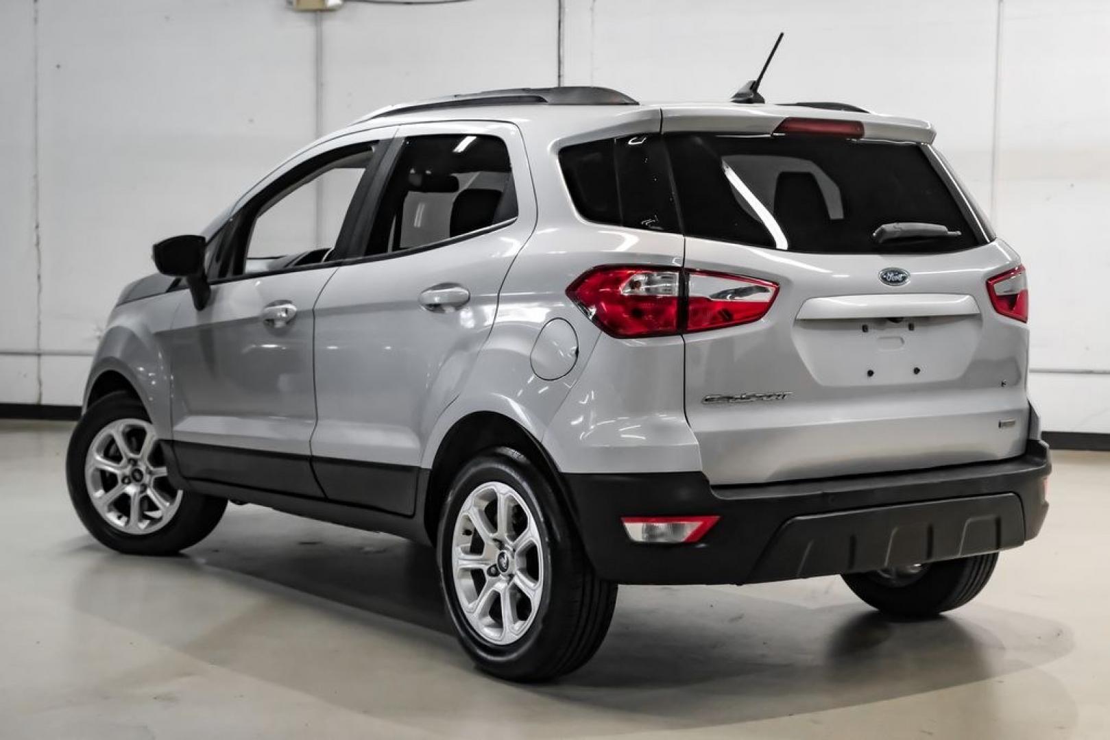 2018 Silver Metallic /Black Ford EcoSport SE (MAJ3P1TE9JC) with an EcoBoost 1.0L I3 GTDi DOHC Turbocharged VCT engine, Automatic transmission, located at 15300 Midway Rd., Addison, TX, 75001, (972) 702-0011, 32.958321, -96.838074- Photo#14