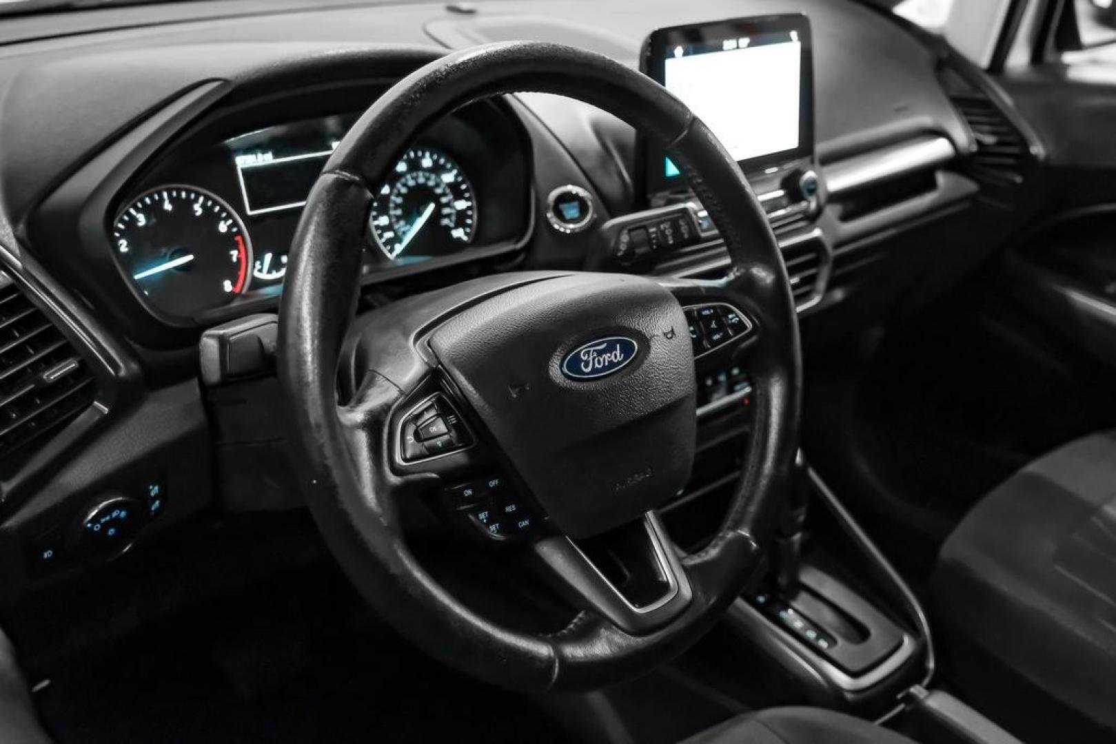 2018 Silver Metallic /Black Ford EcoSport SE (MAJ3P1TE9JC) with an EcoBoost 1.0L I3 GTDi DOHC Turbocharged VCT engine, Automatic transmission, located at 15300 Midway Rd., Addison, TX, 75001, (972) 702-0011, 32.958321, -96.838074- Photo#23