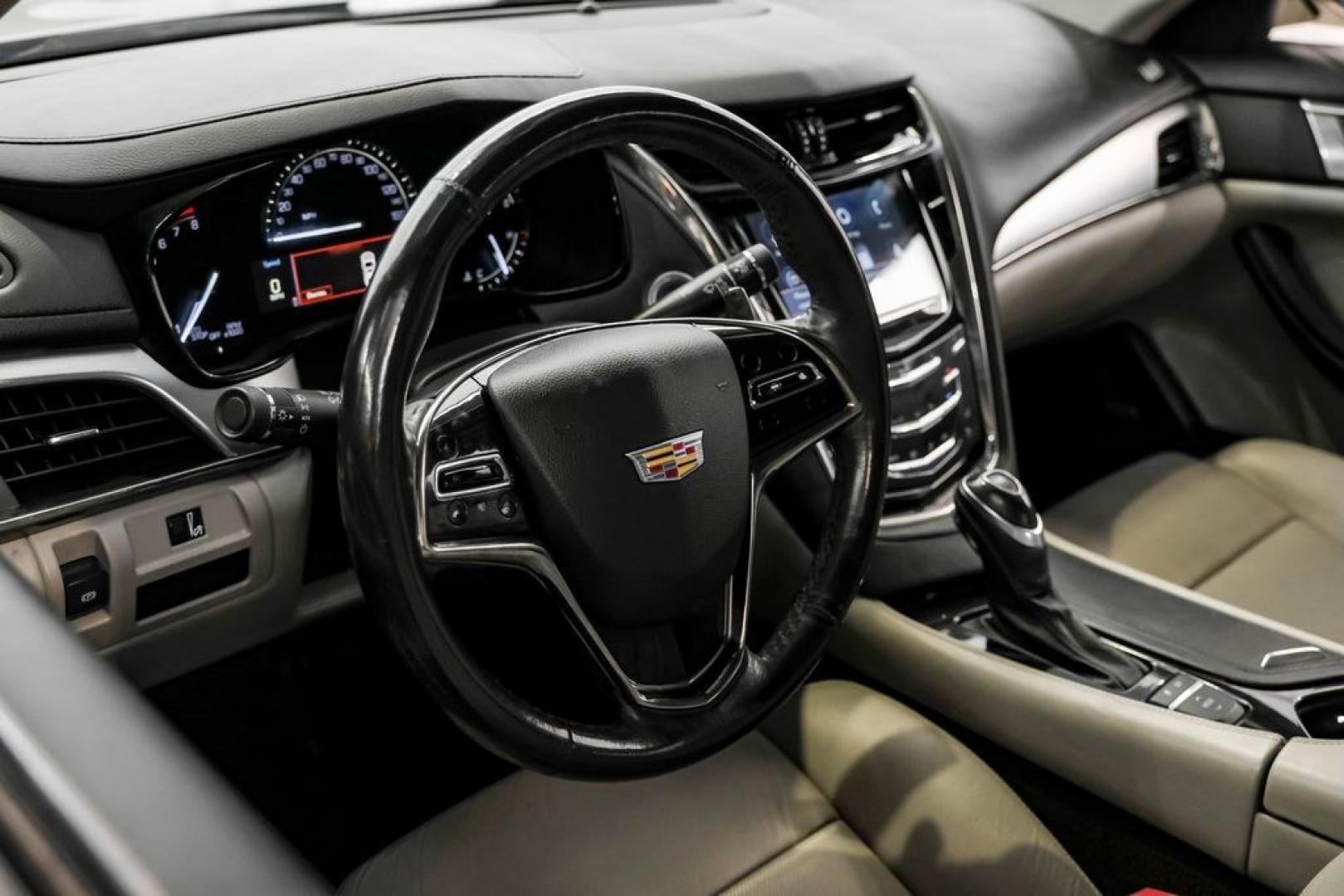 2018 Phantom Gray /Light Platinum With Jet Black Accents Cadillac CTS 2.0L Turbo (1G6AP5SX9J0) with an 2.0L Turbo I4 DI DOHC VVT engine, Automatic transmission, located at 15300 Midway Rd., Addison, TX, 75001, (972) 702-0011, 32.958321, -96.838074 - Photo#18