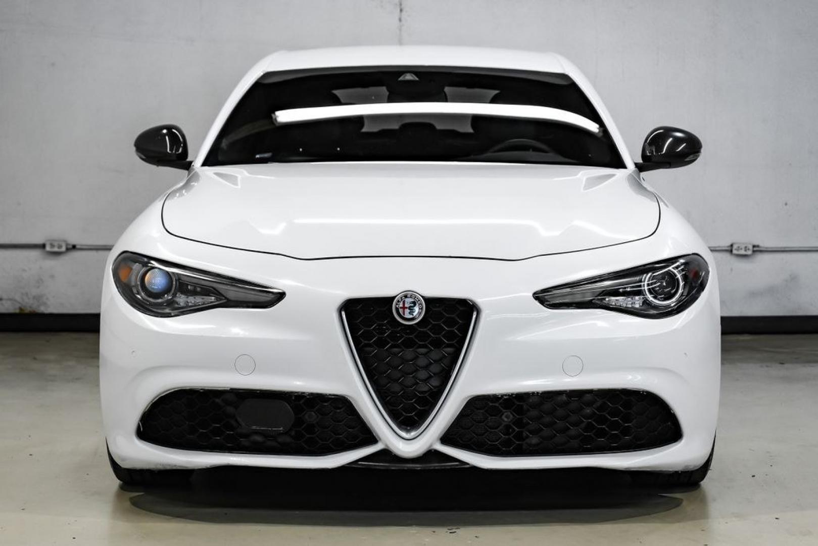 2019 White /Black Alfa Romeo Giulia Ti Sport Carbon (ZARFAMBN9K7) with an I4 engine, Automatic transmission, located at 15300 Midway Rd., Addison, TX, 75001, (972) 702-0011, 32.958321, -96.838074 - Photo#6