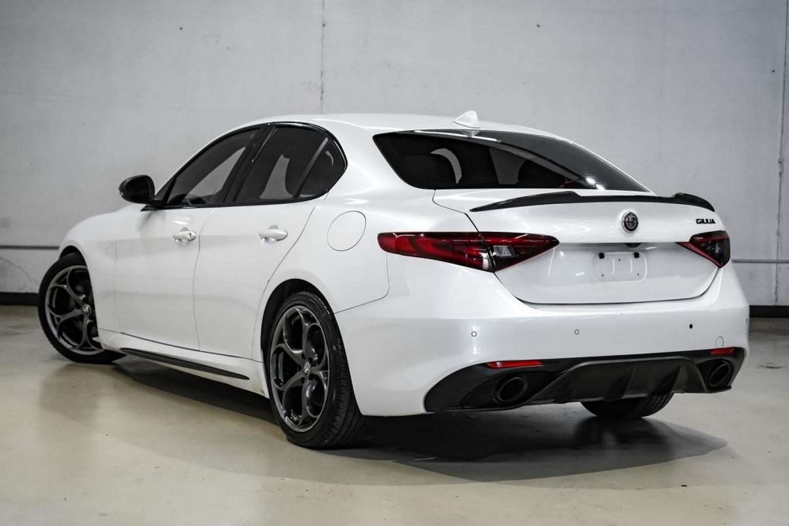 2019 White /Black Alfa Romeo Giulia Ti Sport Carbon (ZARFAMBN9K7) with an I4 engine, Automatic transmission, located at 15300 Midway Rd., Addison, TX, 75001, (972) 702-0011, 32.958321, -96.838074 - Photo#11