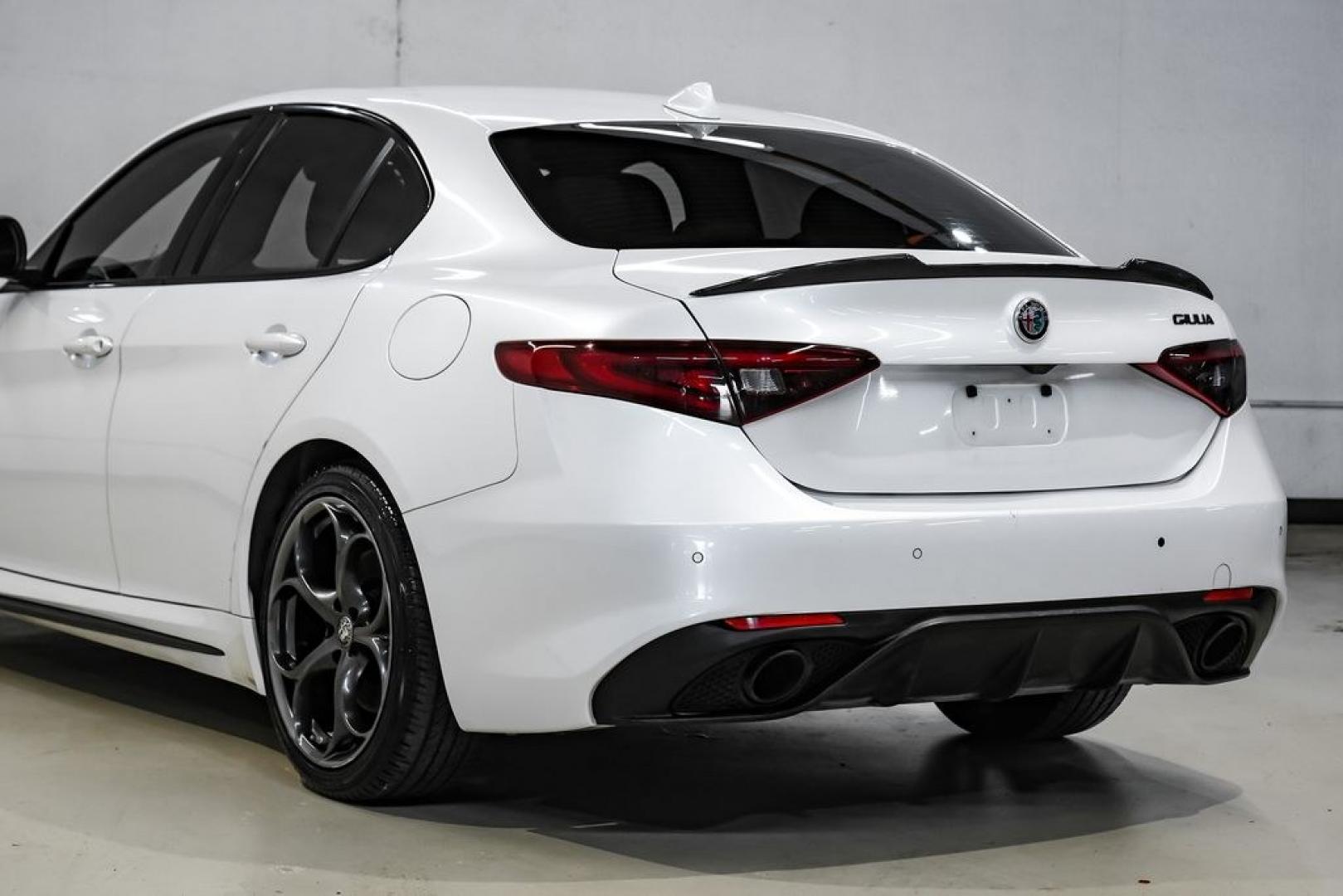 2019 White /Black Alfa Romeo Giulia Ti Sport Carbon (ZARFAMBN9K7) with an I4 engine, Automatic transmission, located at 15300 Midway Rd., Addison, TX, 75001, (972) 702-0011, 32.958321, -96.838074 - Photo#13