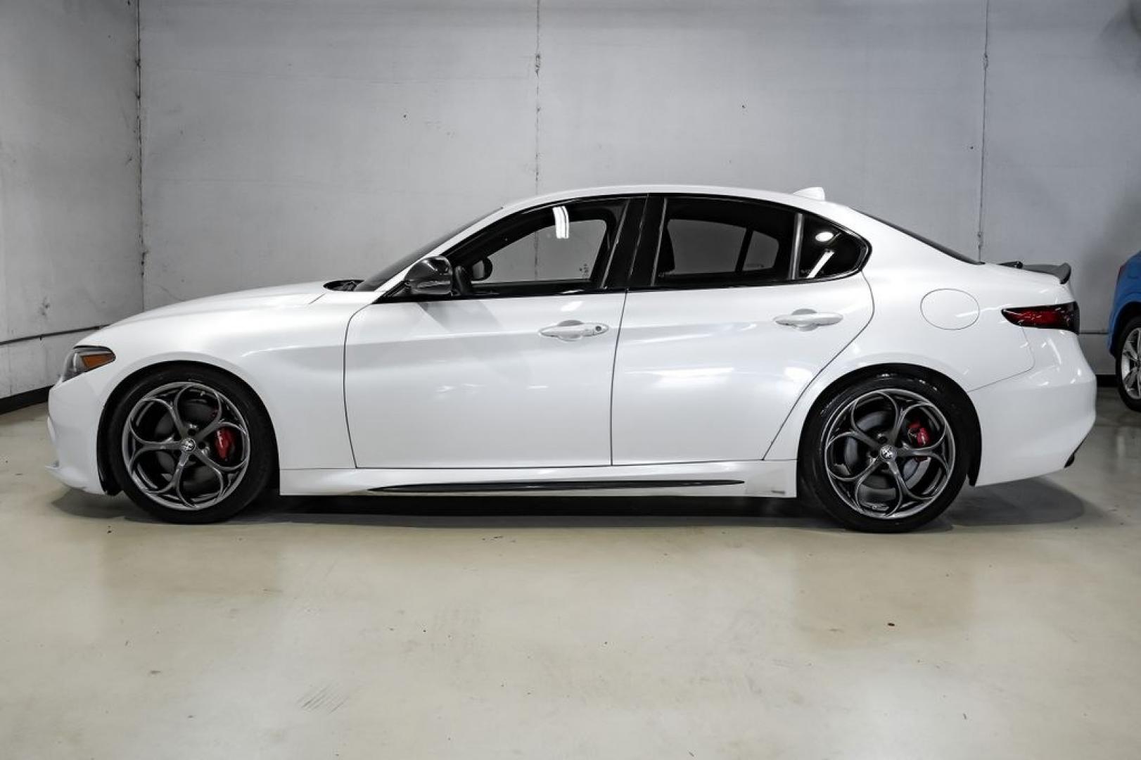 2019 White /Black Alfa Romeo Giulia Ti Sport Carbon (ZARFAMBN9K7) with an I4 engine, Automatic transmission, located at 15300 Midway Rd., Addison, TX, 75001, (972) 702-0011, 32.958321, -96.838074 - Photo#14