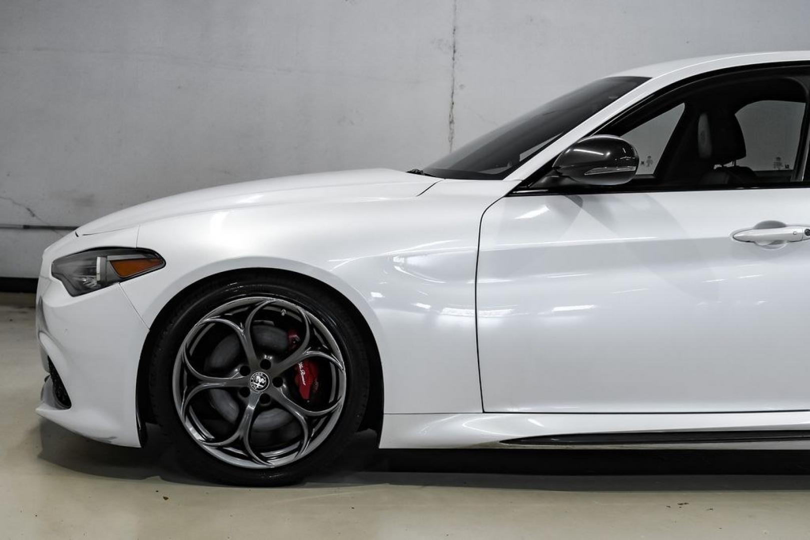 2019 White /Black Alfa Romeo Giulia Ti Sport Carbon (ZARFAMBN9K7) with an I4 engine, Automatic transmission, located at 15300 Midway Rd., Addison, TX, 75001, (972) 702-0011, 32.958321, -96.838074 - Photo#15