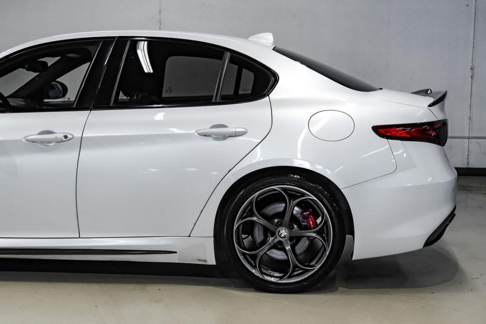 2019 White /Black Alfa Romeo Giulia Ti Sport Carbon (ZARFAMBN9K7) with an I4 engine, Automatic transmission, located at 15300 Midway Rd., Addison, TX, 75001, (972) 702-0011, 32.958321, -96.838074 - Photo#16