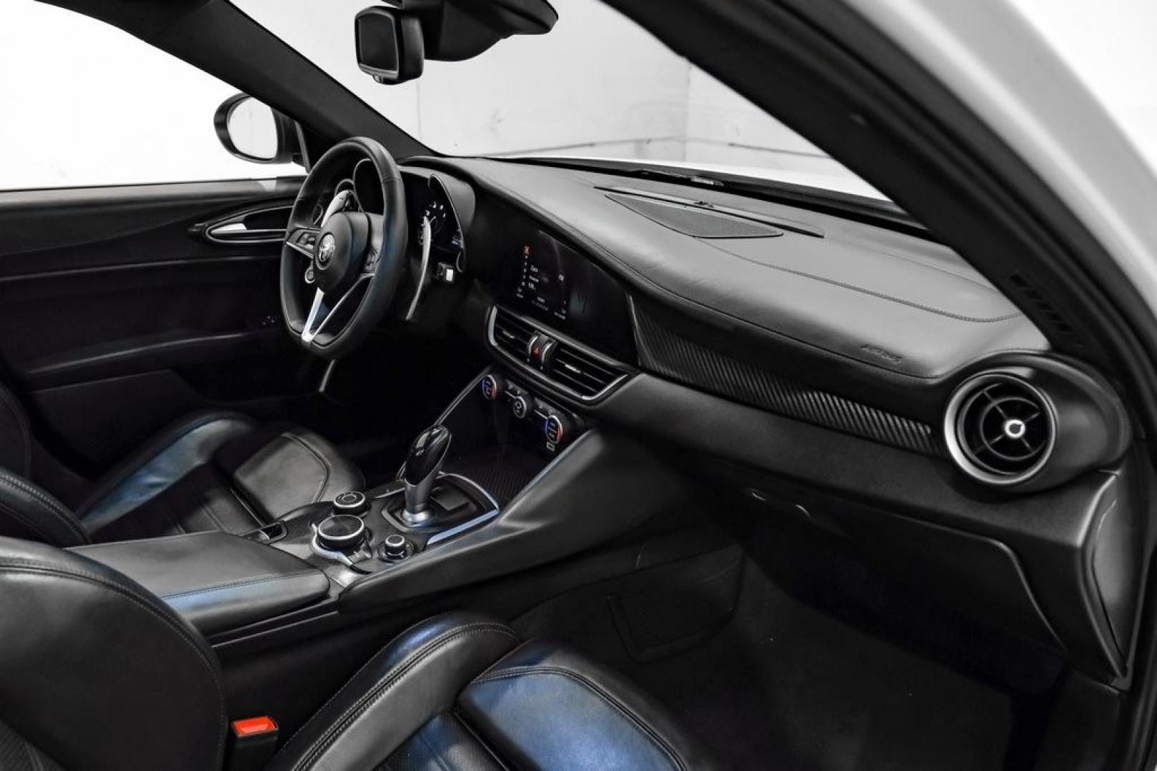 2019 White /Black Alfa Romeo Giulia Ti Sport Carbon (ZARFAMBN9K7) with an I4 engine, Automatic transmission, located at 15300 Midway Rd., Addison, TX, 75001, (972) 702-0011, 32.958321, -96.838074 - Photo#17