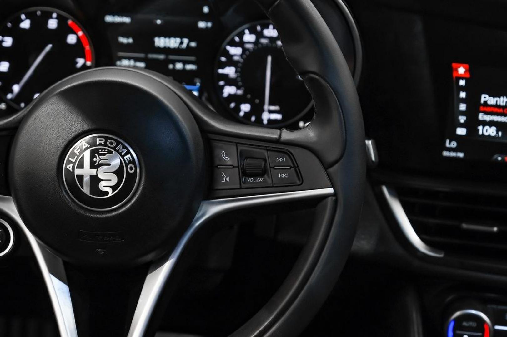 2019 White /Black Alfa Romeo Giulia Ti Sport Carbon (ZARFAMBN9K7) with an I4 engine, Automatic transmission, located at 15300 Midway Rd., Addison, TX, 75001, (972) 702-0011, 32.958321, -96.838074 - Photo#21