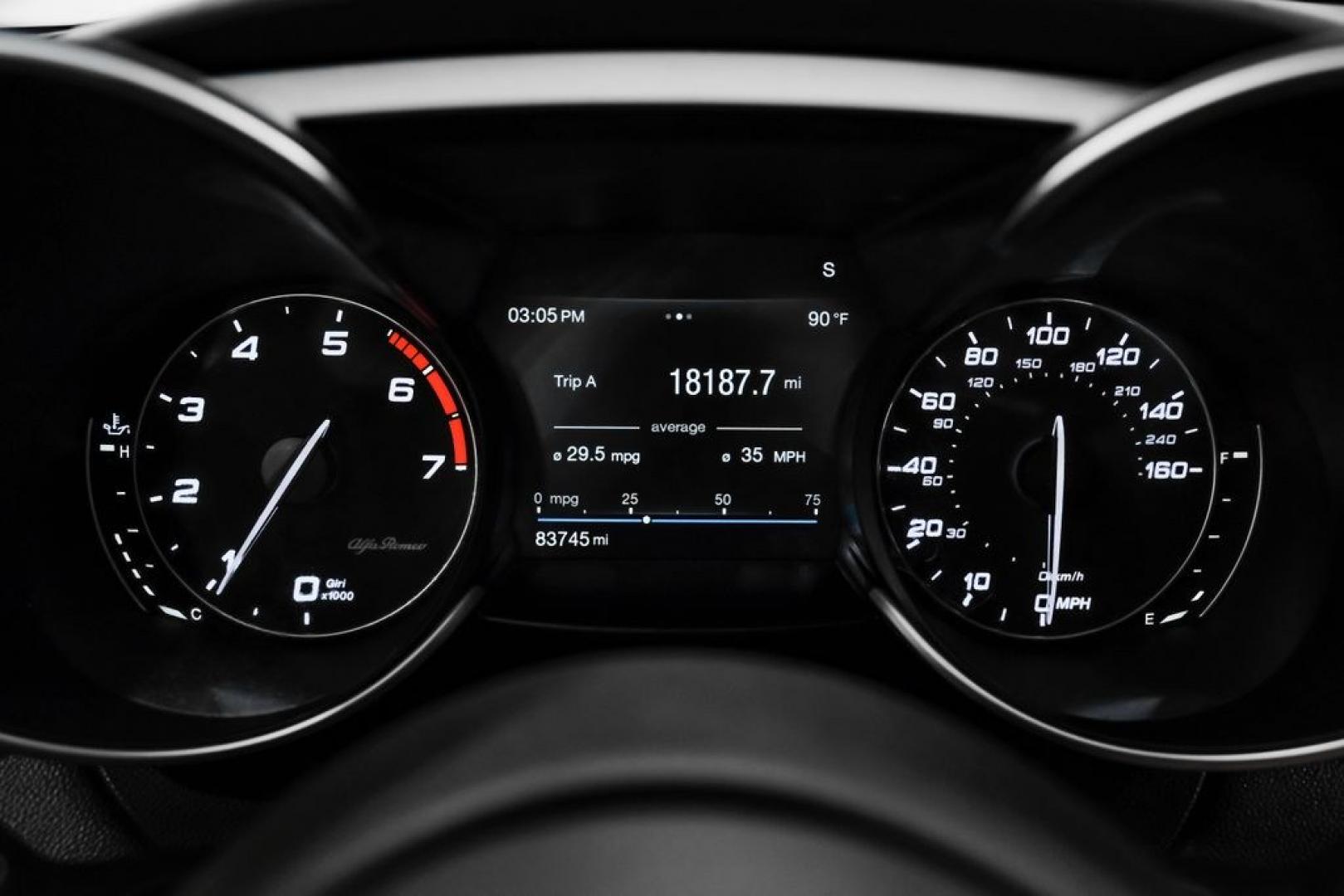 2019 White /Black Alfa Romeo Giulia Ti Sport Carbon (ZARFAMBN9K7) with an I4 engine, Automatic transmission, located at 15300 Midway Rd., Addison, TX, 75001, (972) 702-0011, 32.958321, -96.838074 - Photo#23