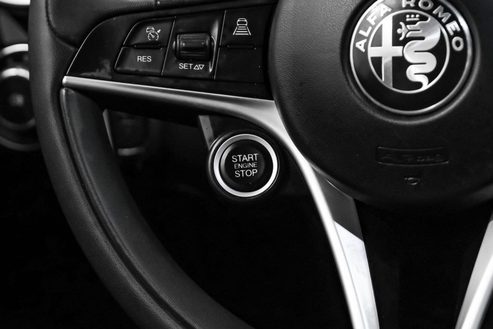 2019 White /Black Alfa Romeo Giulia Ti Sport Carbon (ZARFAMBN9K7) with an I4 engine, Automatic transmission, located at 15300 Midway Rd., Addison, TX, 75001, (972) 702-0011, 32.958321, -96.838074 - Photo#25