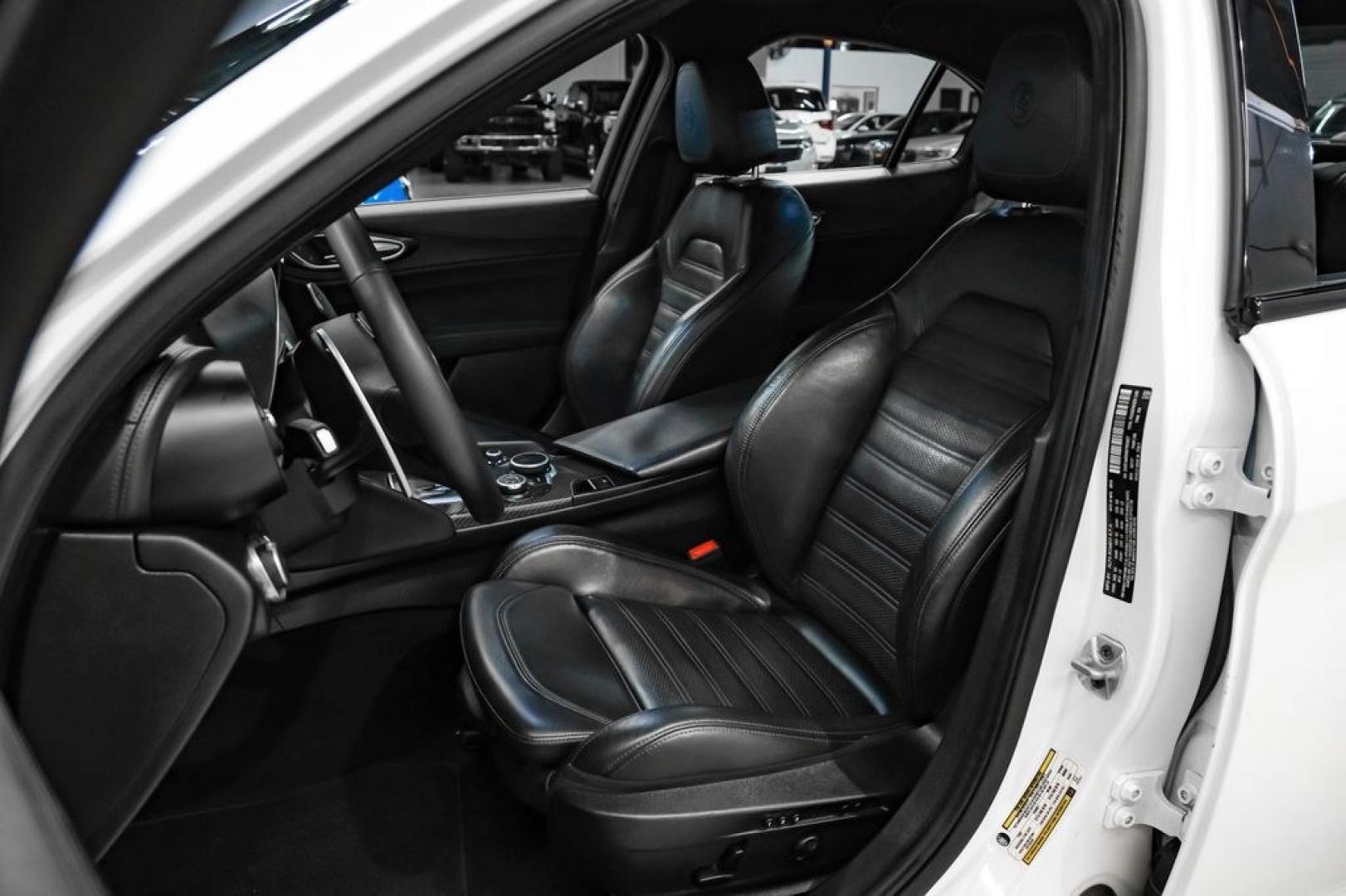 2019 White /Black Alfa Romeo Giulia Ti Sport Carbon (ZARFAMBN9K7) with an I4 engine, Automatic transmission, located at 15300 Midway Rd., Addison, TX, 75001, (972) 702-0011, 32.958321, -96.838074 - Photo#32