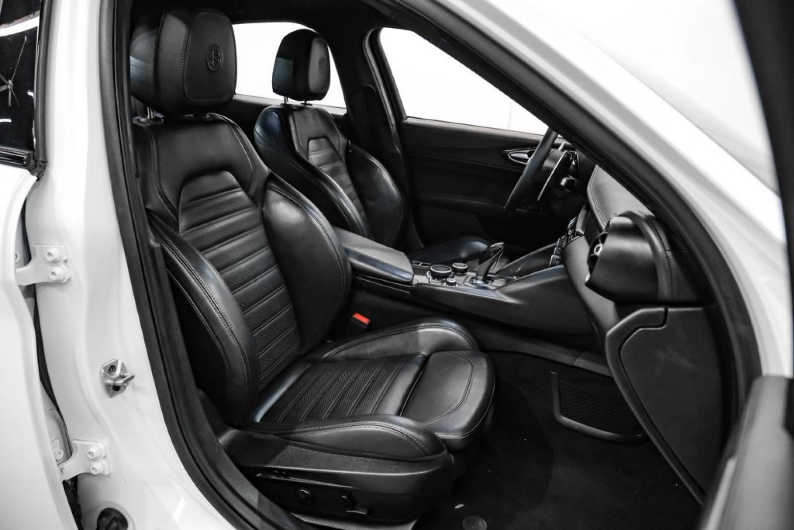 2019 White /Black Alfa Romeo Giulia Ti Sport Carbon (ZARFAMBN9K7) with an I4 engine, Automatic transmission, located at 15300 Midway Rd., Addison, TX, 75001, (972) 702-0011, 32.958321, -96.838074 - Photo#34
