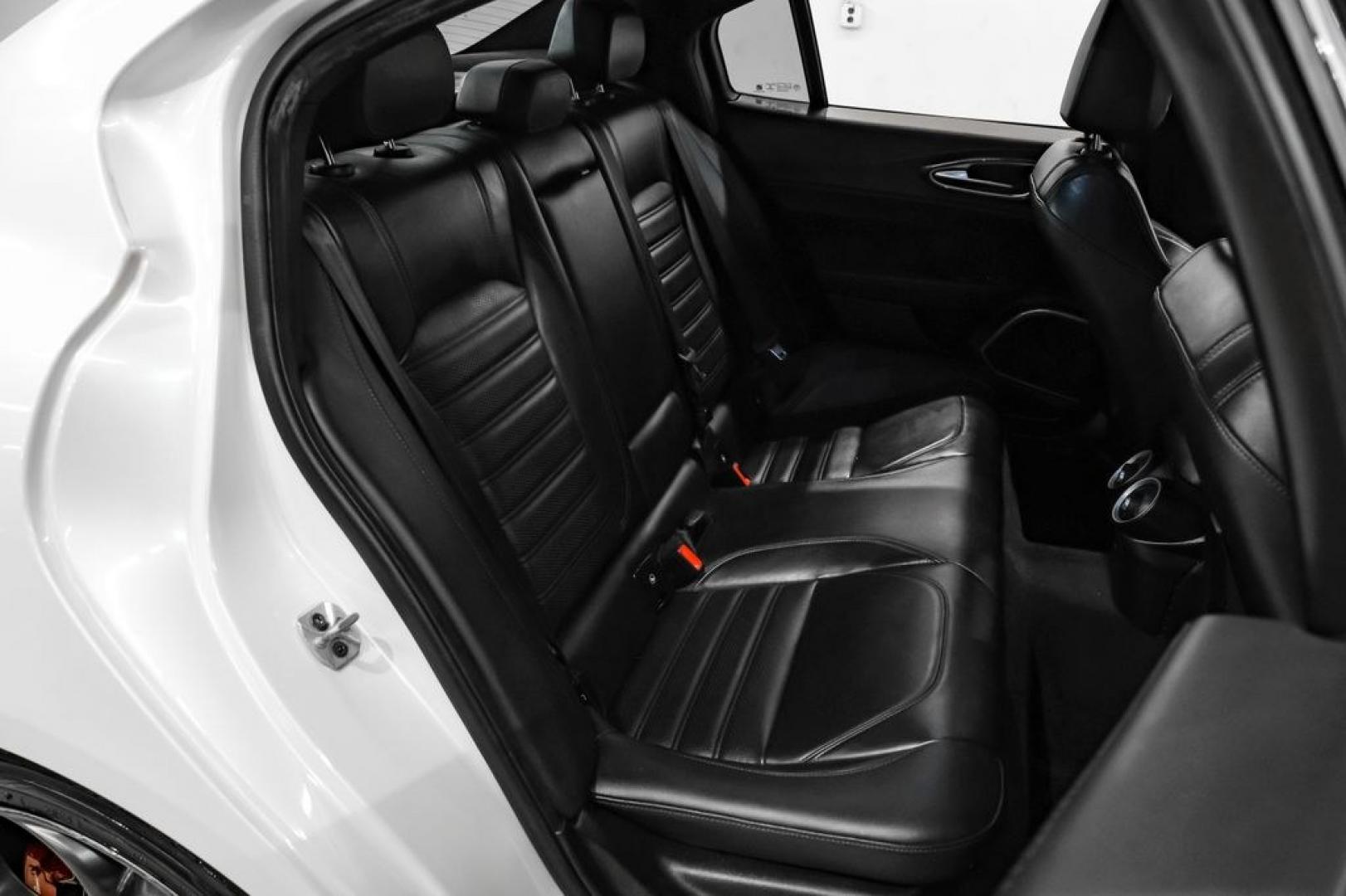 2019 White /Black Alfa Romeo Giulia Ti Sport Carbon (ZARFAMBN9K7) with an I4 engine, Automatic transmission, located at 15300 Midway Rd., Addison, TX, 75001, (972) 702-0011, 32.958321, -96.838074 - Photo#35