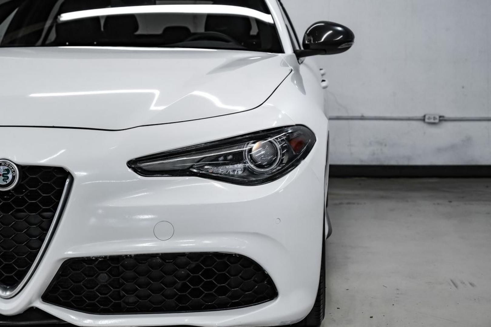 2019 White /Black Alfa Romeo Giulia Ti Sport Carbon (ZARFAMBN9K7) with an I4 engine, Automatic transmission, located at 15300 Midway Rd., Addison, TX, 75001, (972) 702-0011, 32.958321, -96.838074 - Photo#46