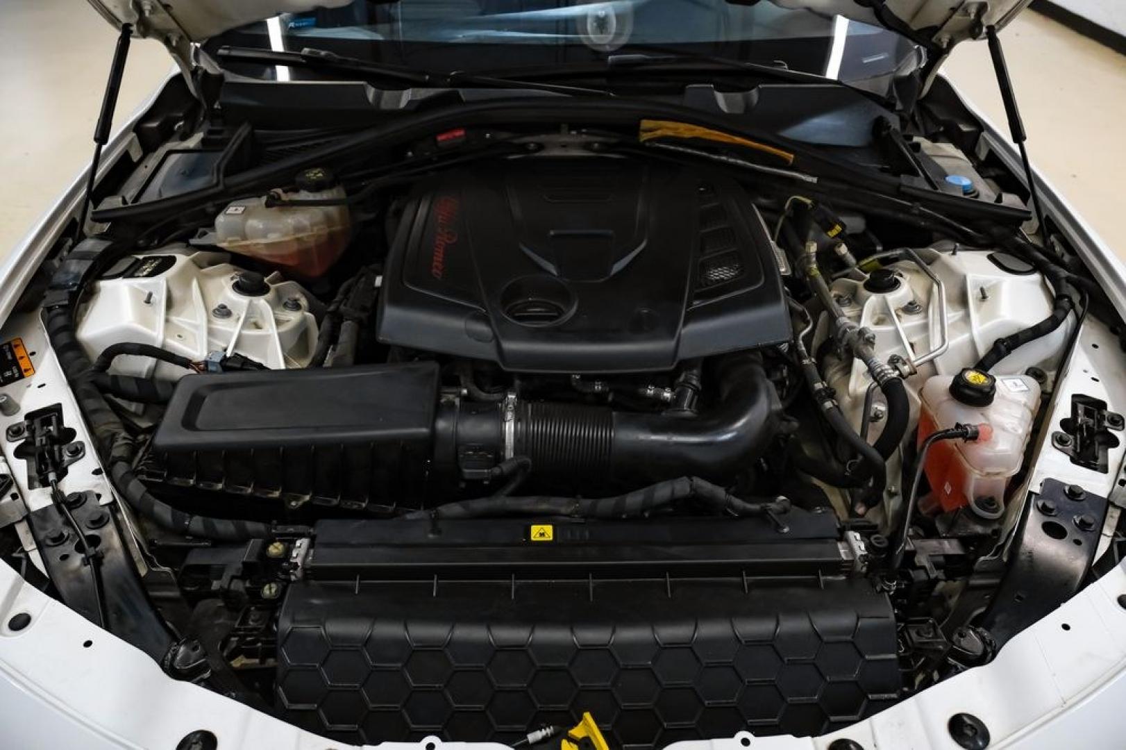2019 White /Black Alfa Romeo Giulia Ti Sport Carbon (ZARFAMBN9K7) with an I4 engine, Automatic transmission, located at 15300 Midway Rd., Addison, TX, 75001, (972) 702-0011, 32.958321, -96.838074 - Photo#49