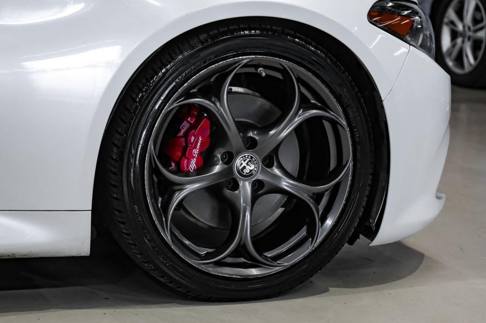 2019 White /Black Alfa Romeo Giulia Ti Sport Carbon (ZARFAMBN9K7) with an I4 engine, Automatic transmission, located at 15300 Midway Rd., Addison, TX, 75001, (972) 702-0011, 32.958321, -96.838074 - Photo#55