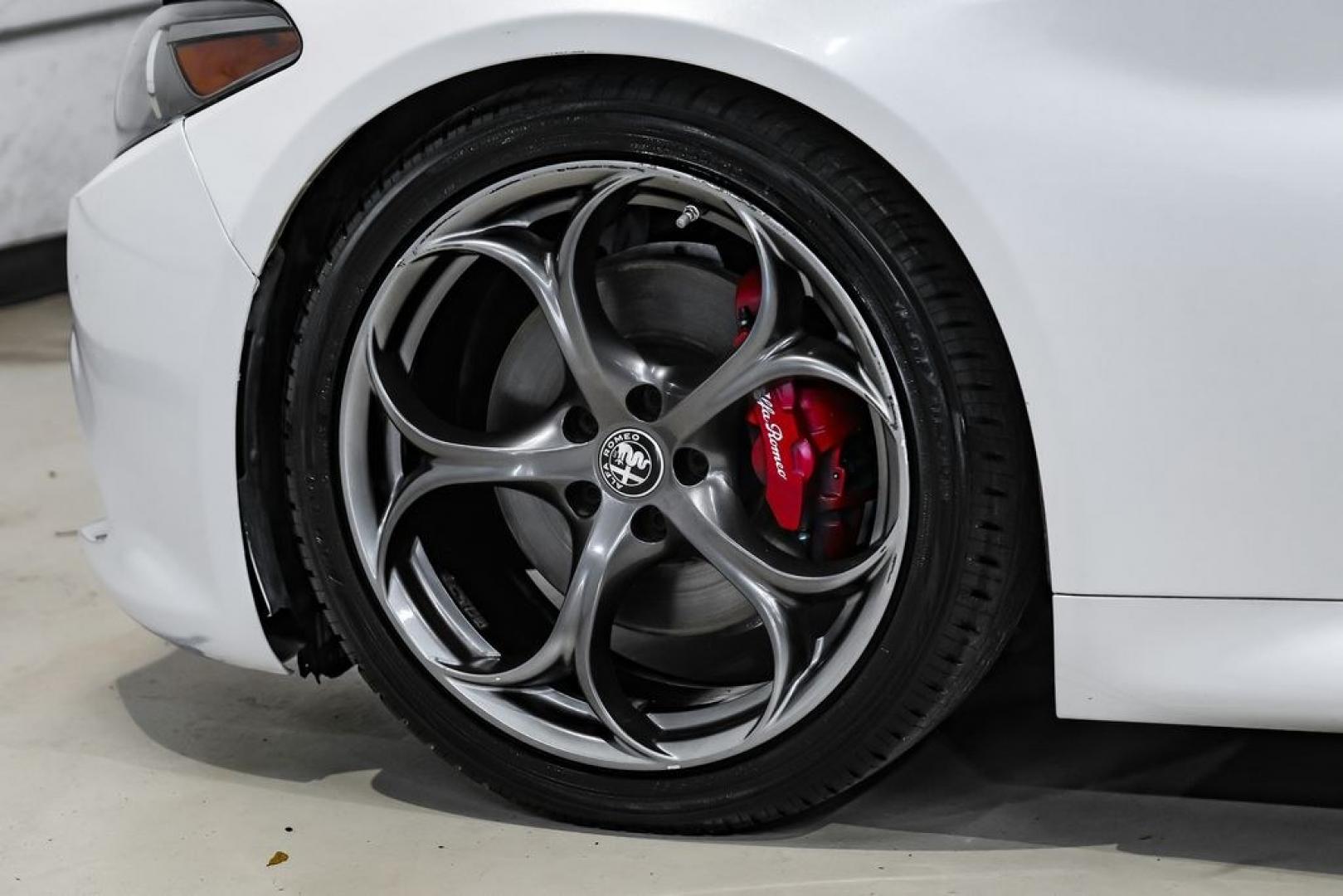 2019 White /Black Alfa Romeo Giulia Ti Sport Carbon (ZARFAMBN9K7) with an I4 engine, Automatic transmission, located at 15300 Midway Rd., Addison, TX, 75001, (972) 702-0011, 32.958321, -96.838074 - Photo#56